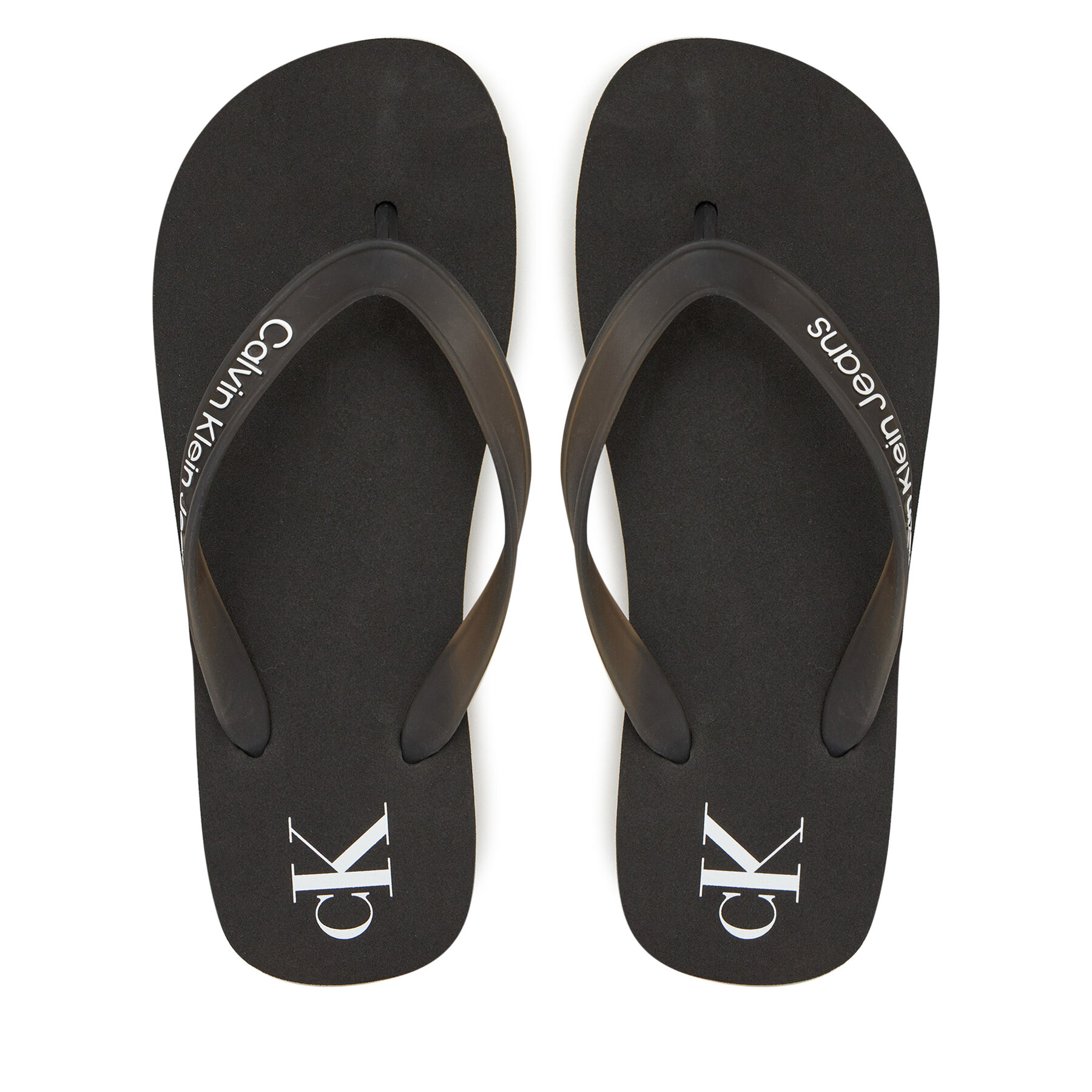 Infradito Calvin Klein Jeans Beach Sandal Flatform Tpu YW0YW01830 Nero
