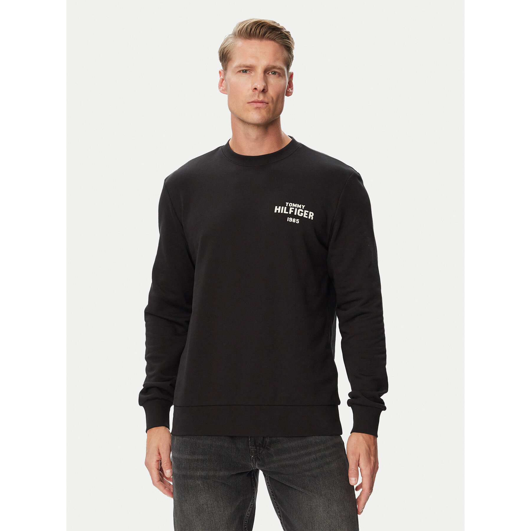 Tommy Hilfiger Sweatshirt MW0MW44938 Schwarz Regular Fit