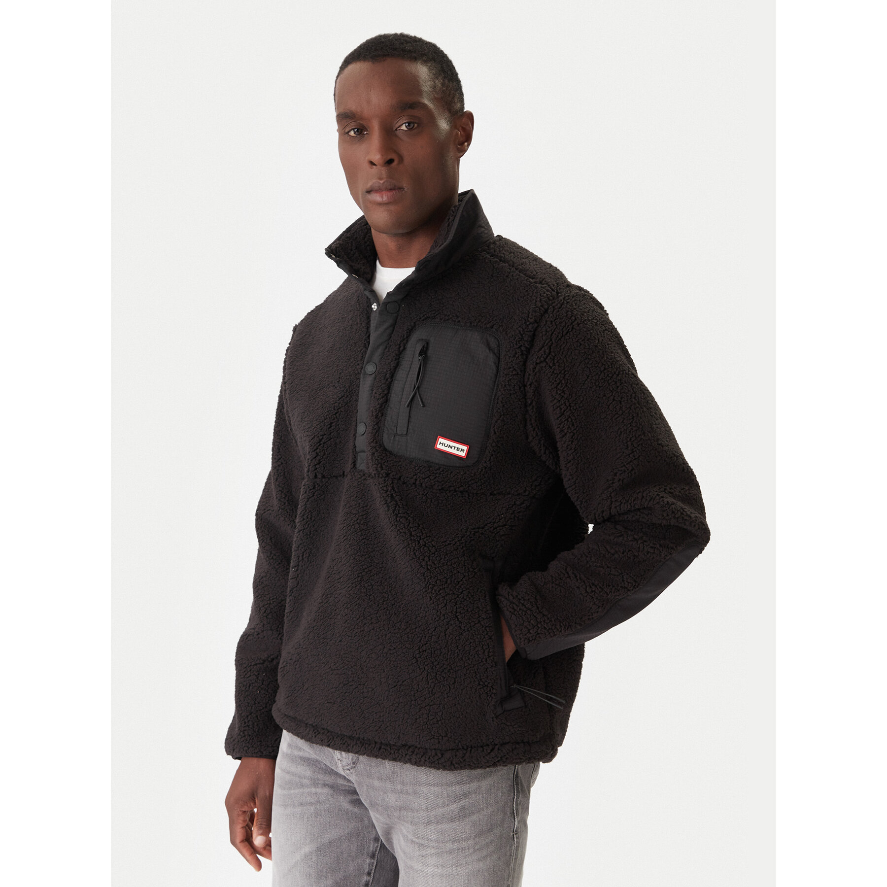 Hunter Flis Athol HARM0017252 Crna Regular Fit