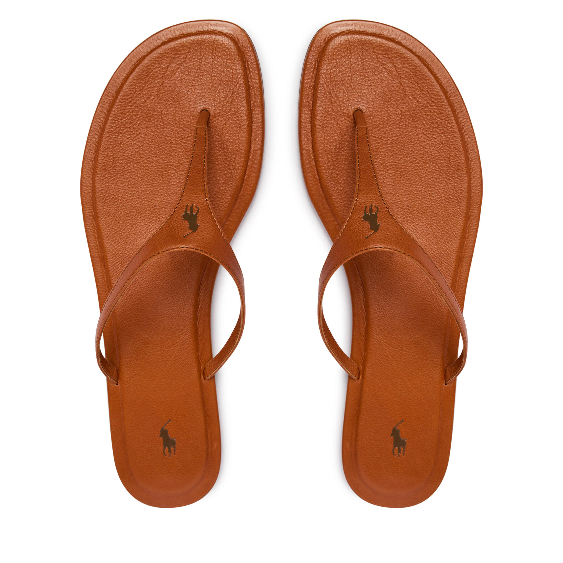 Polo Ralph Lauren Mujer Chancletas, Talla : 38, Marrón, 818P08374002