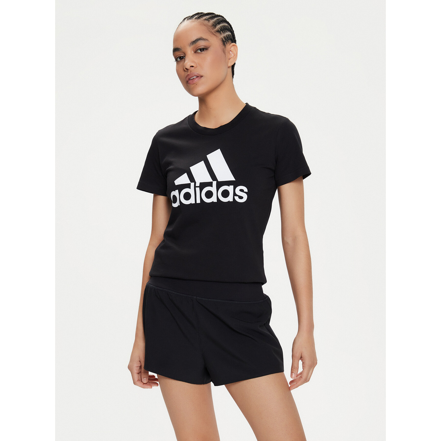 adidas T-Shirt Essentials Logo GL0722 Μαύρο Regular Fit