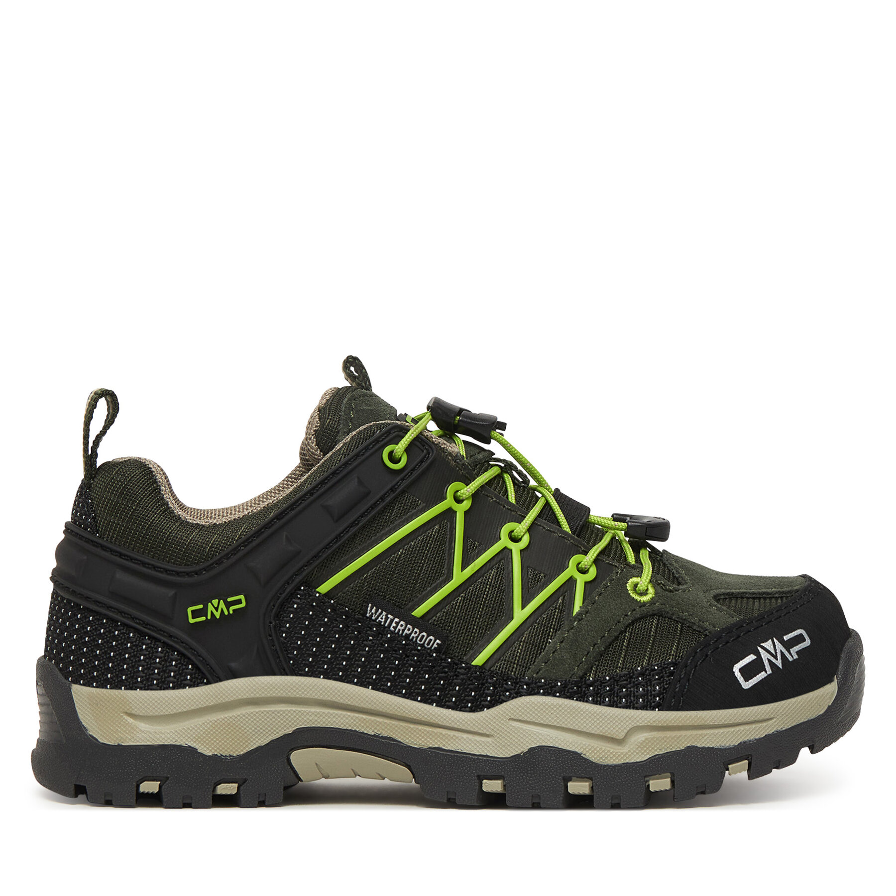 Παπούτσια πεζοπορίας CMP Kids Rigel Low Trekking Wp 3Q54554 Πράσινο