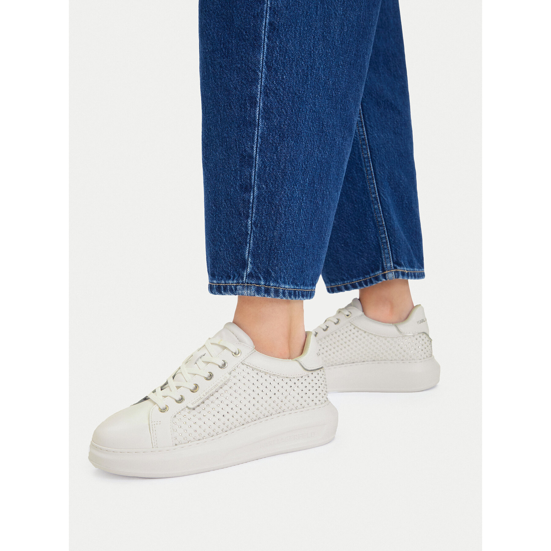 Sneakers KARL LAGERFELD KL62577N Alb