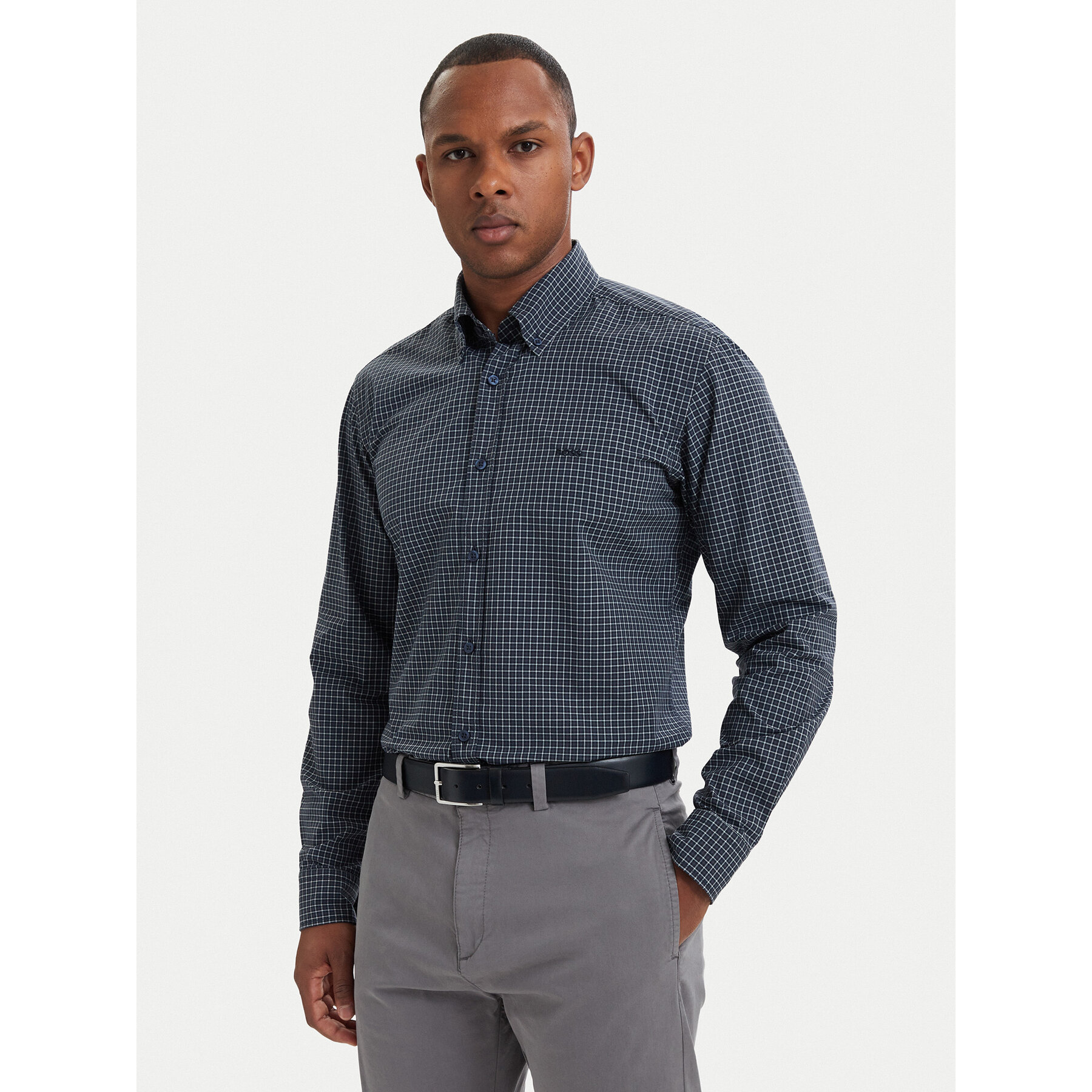 BOSS Hemd Rickert_M 50567711 Dunkelblau Regular Fit