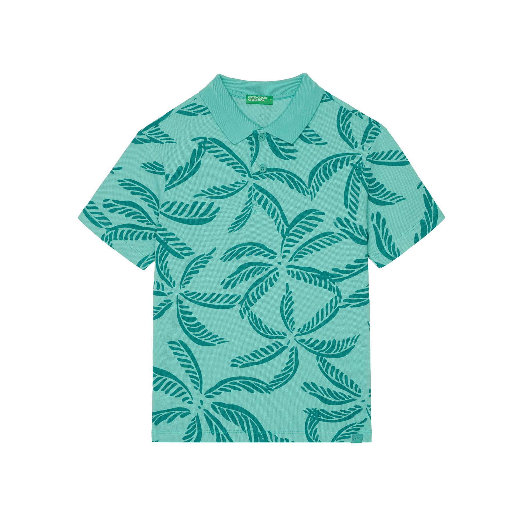 United Colors Of Benetton Polo 36Y4C301W Verde Regular Fit