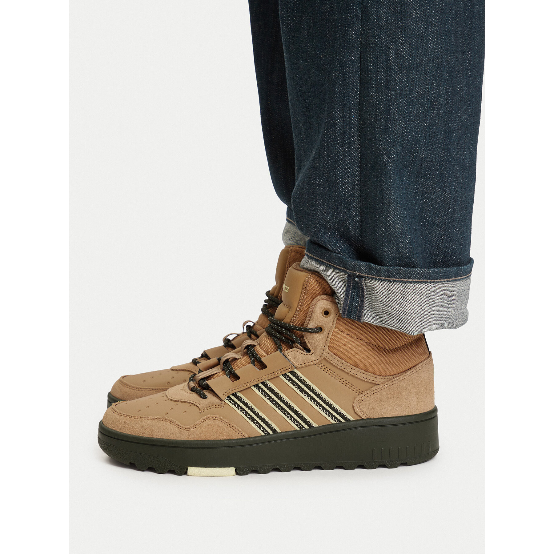 Sneakersy adidas Hoops 4.0 Mid Shoes KI6381 Hnedá