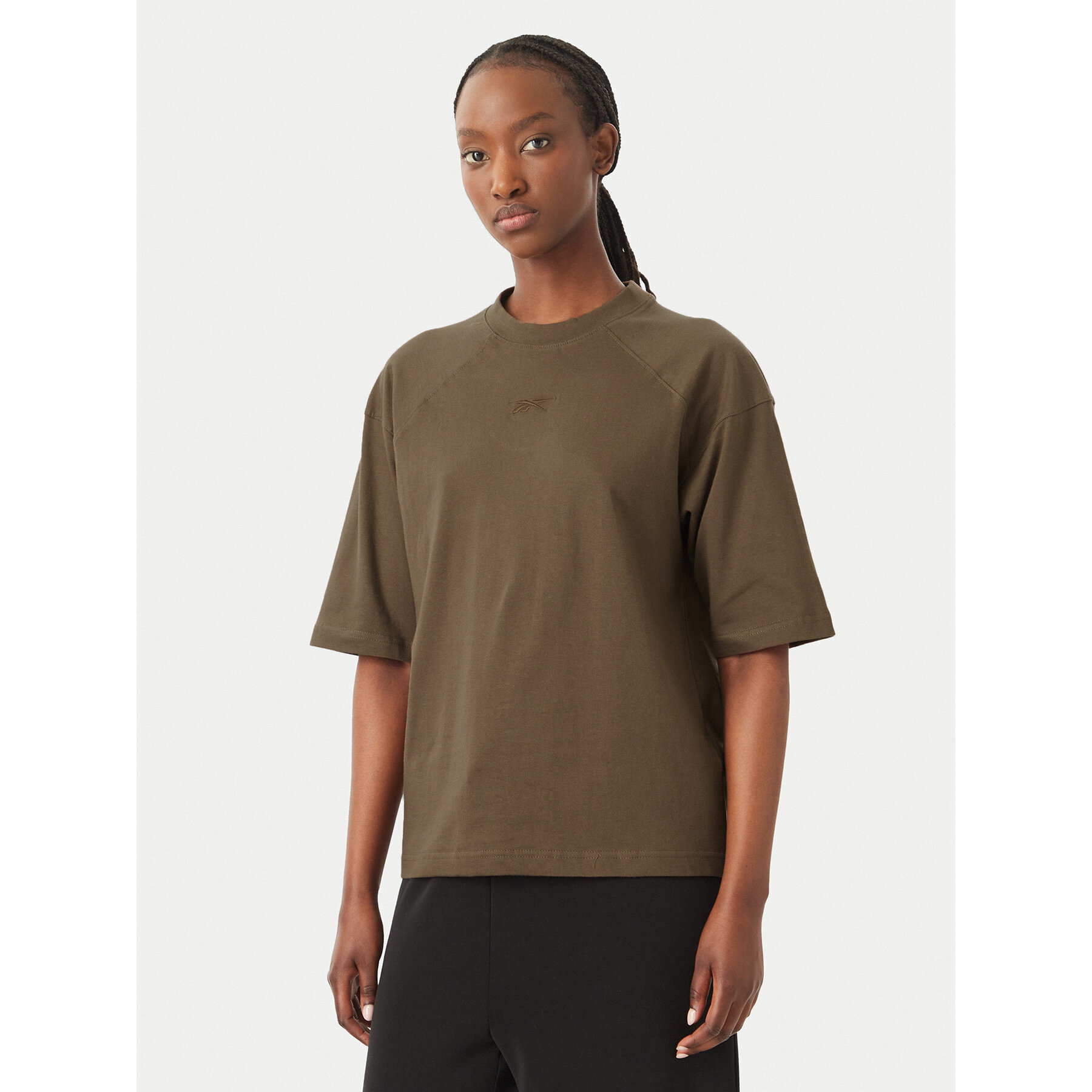 Reebok T-shirt Reebok X Ewa Chodakowska Mila RK25977CCW Kaki Regular Fit