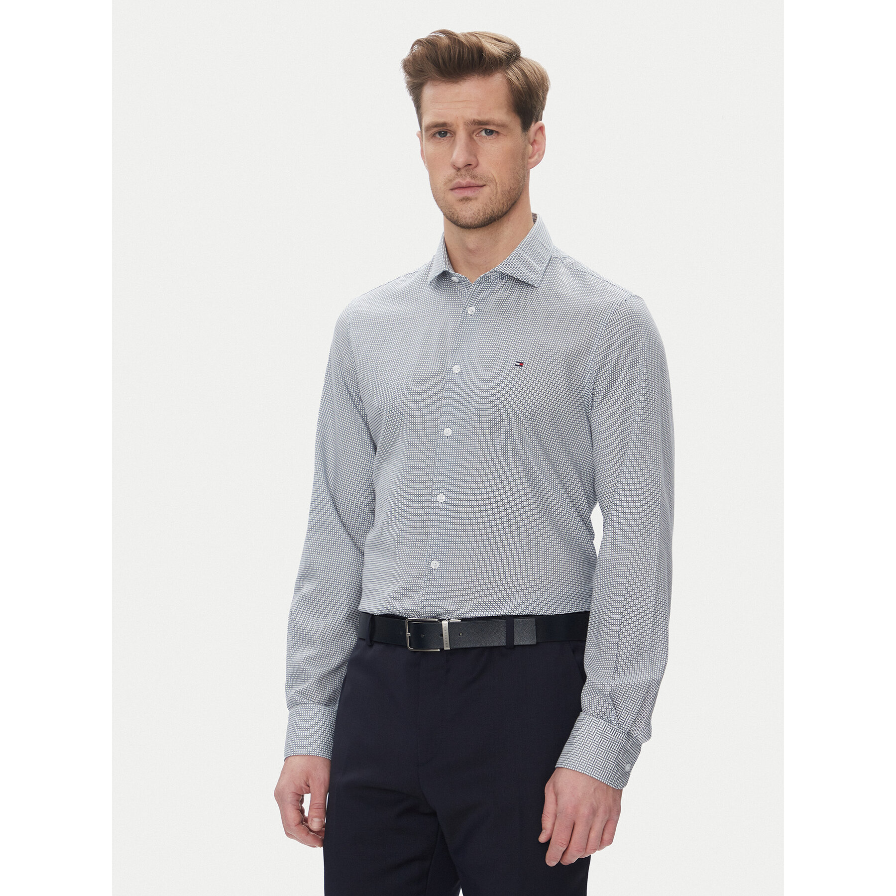 Tommy Hilfiger Hemd MW0MW39281 Blau Slim Fit