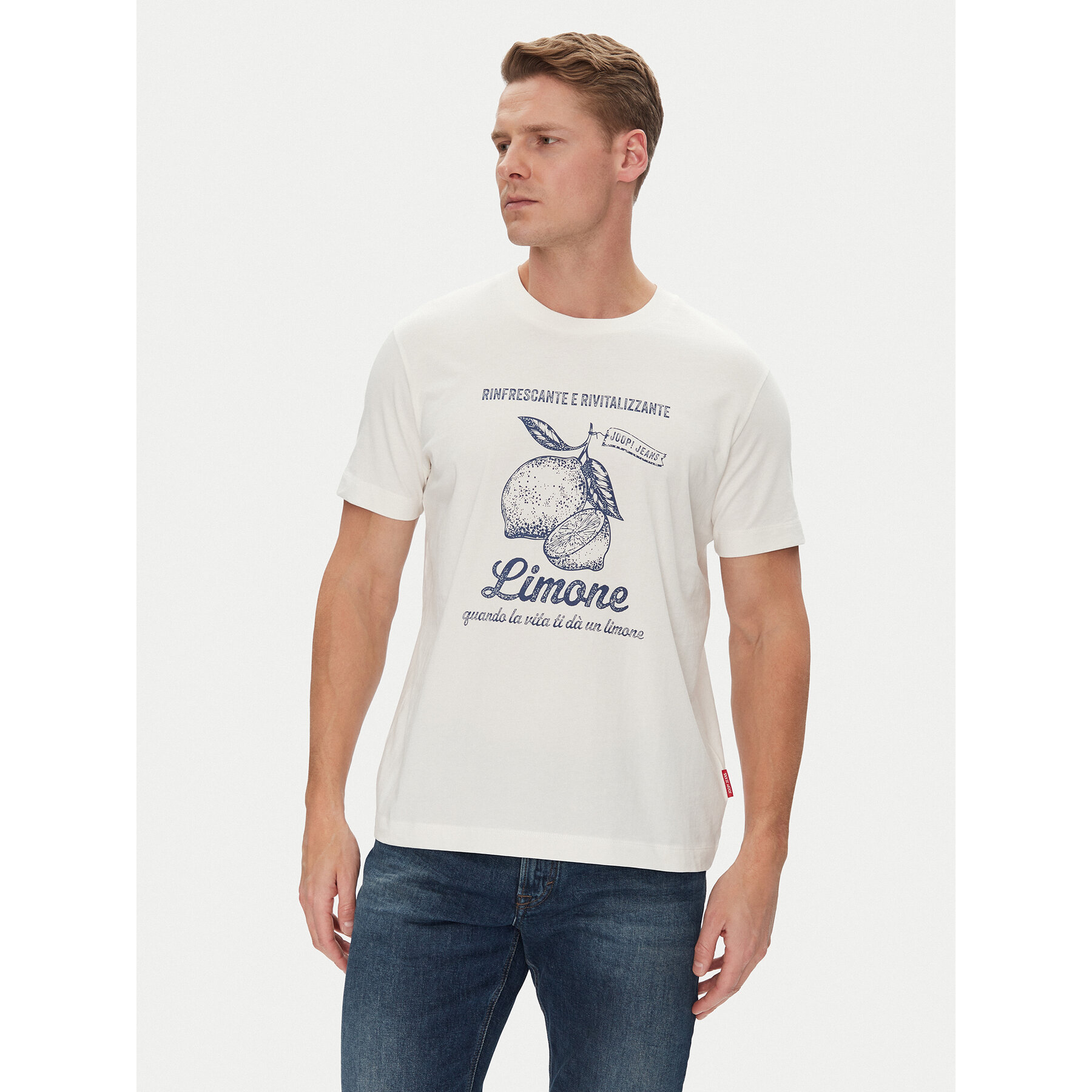 JOOP! Jeans Póló 15 JJJ-25Almir 30045693 Bézs Modern Fit