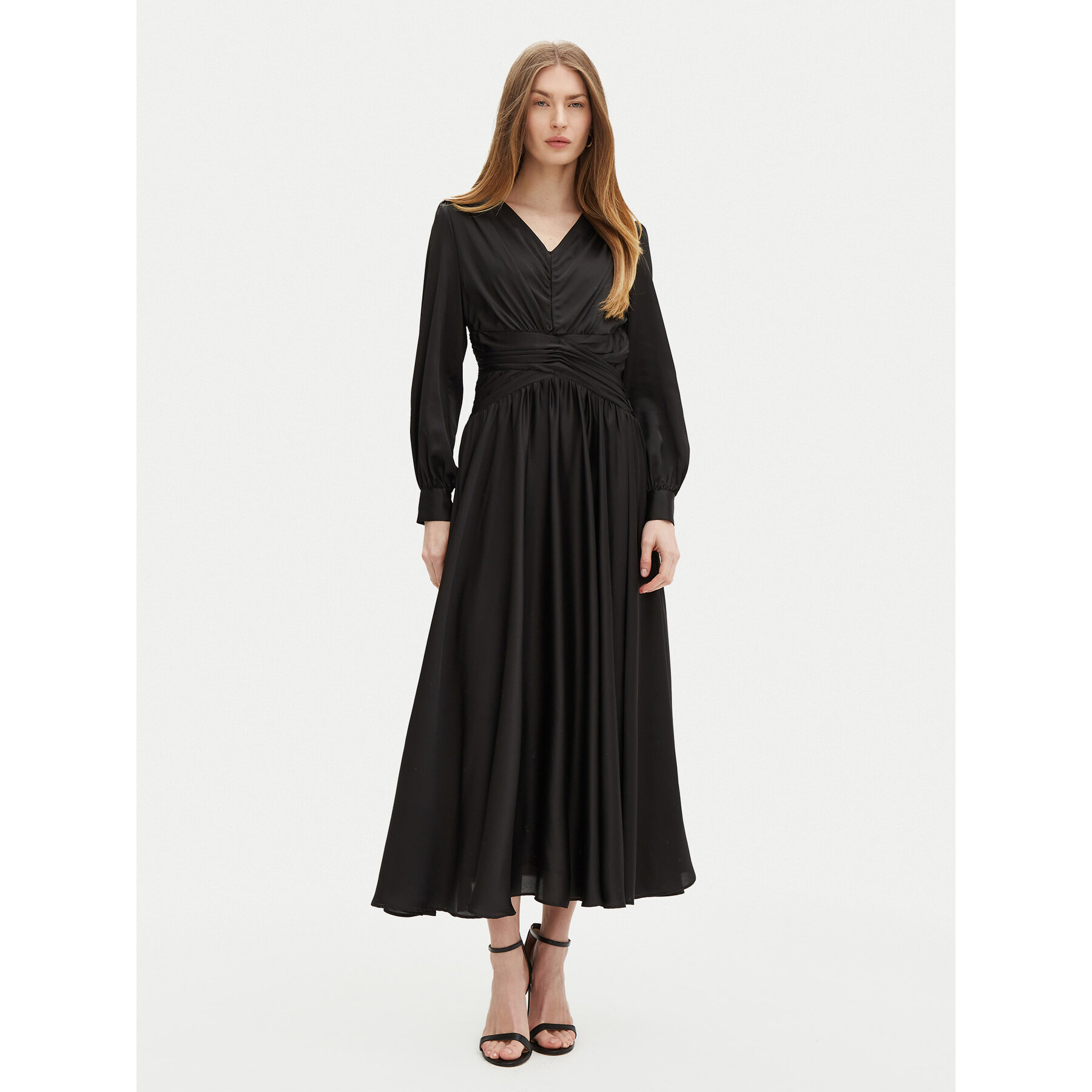 Guess Abendkleid W5PK1X WD8G2 Schwarz Regular Fit