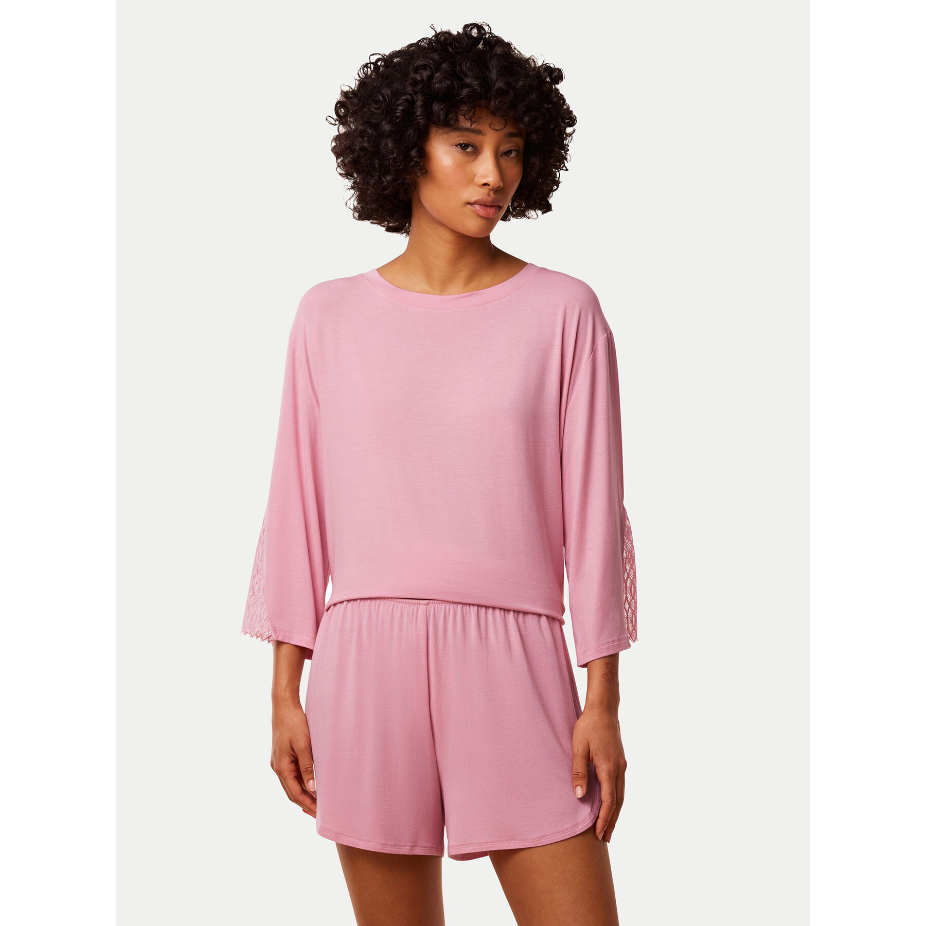 Triumph Pantaloncini del pigiama Aura Spotlight 10221415 Rosa Relaxed Fit, Taglia 40, taglia : 40