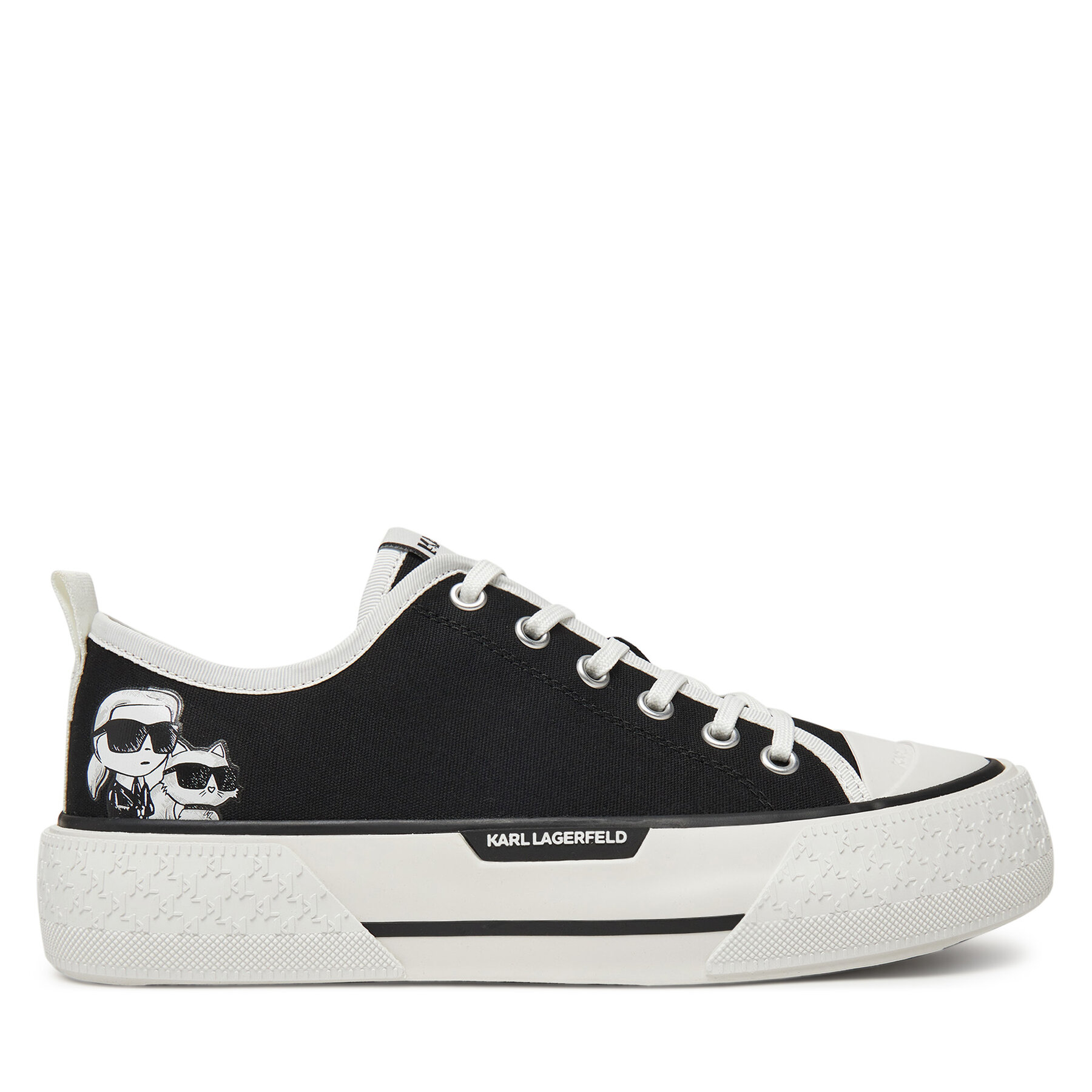 Plátenky KARL LAGERFELD KL60614T Čierna