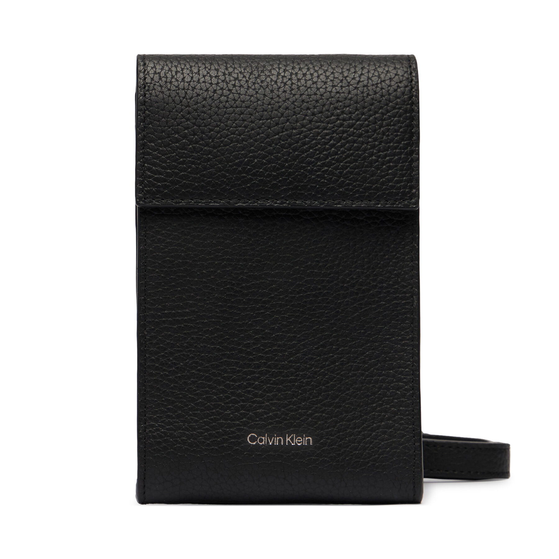 Rankinė telefonui Calvin Klein Foil Emboss Phone Crossbody LV04D1275G Juoda