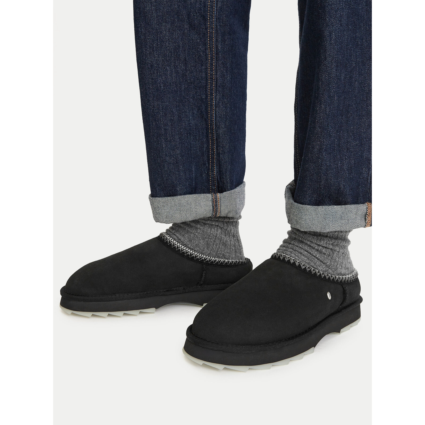 Cizme de zăpadă EMU Australia Sharky Scuff W13179 Negru