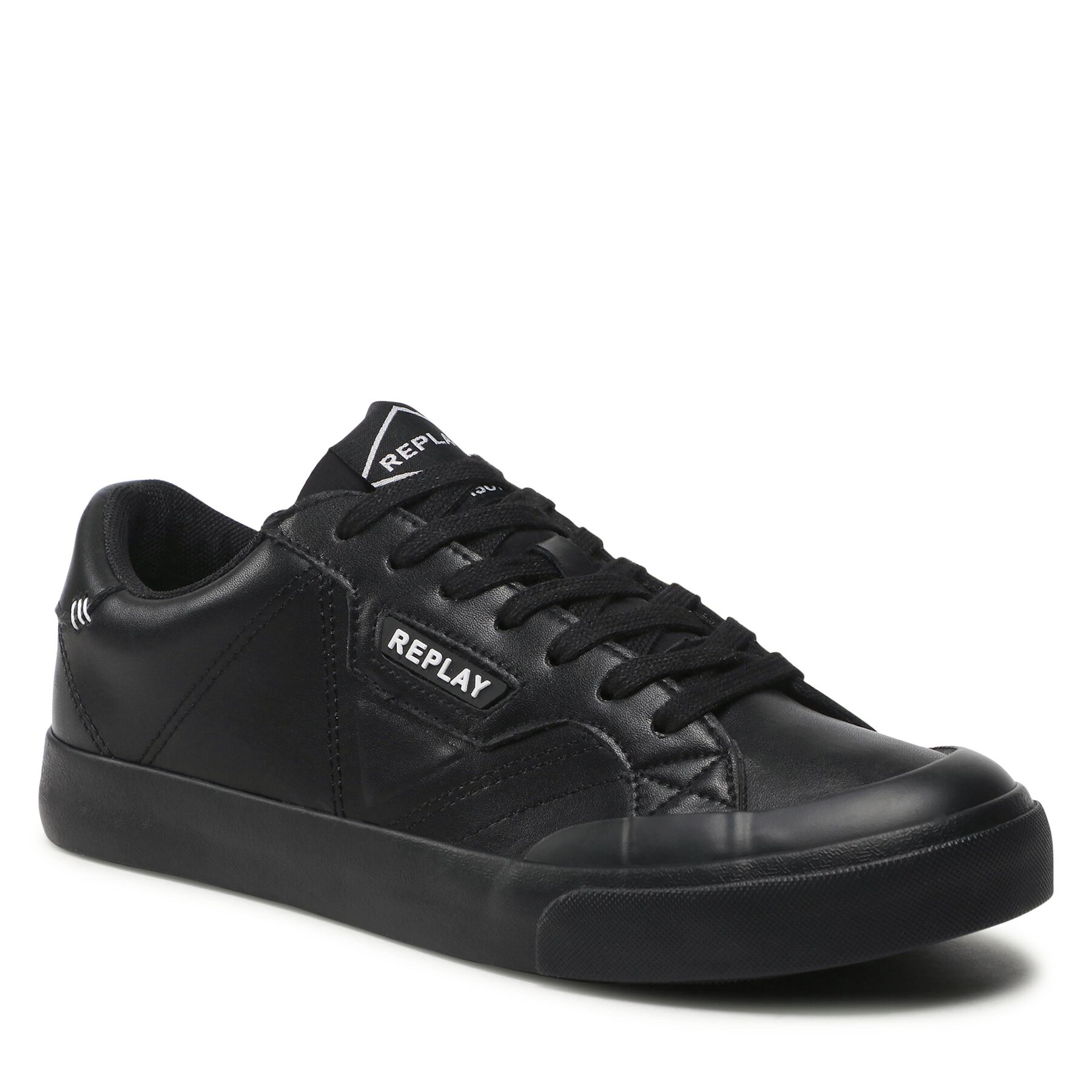 Sneakers Replay College Leather S GMV1I.000.C0004L Black Black 562 562 imagine noua