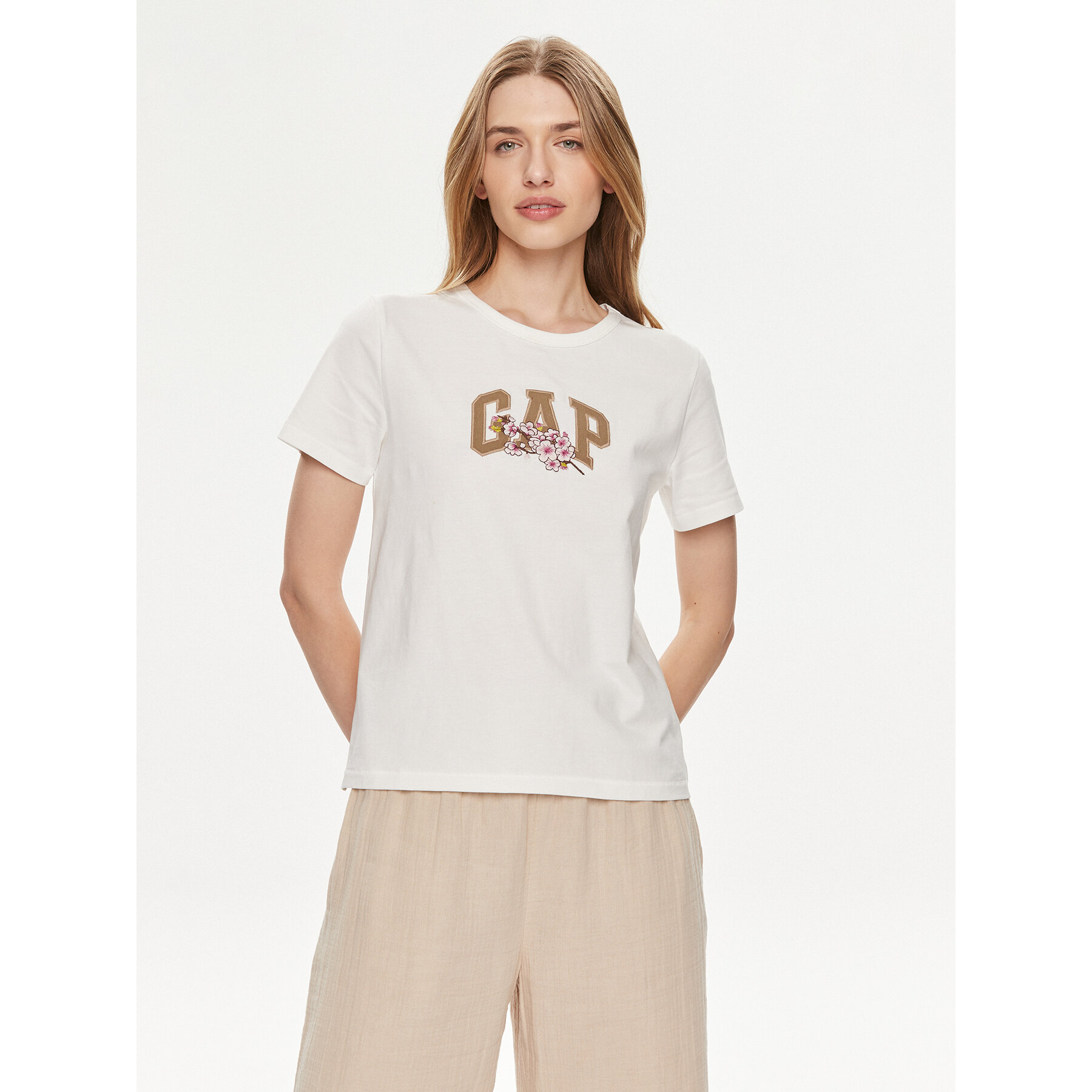 Gap T-shirt 878165-00 Bianco Regular Fit