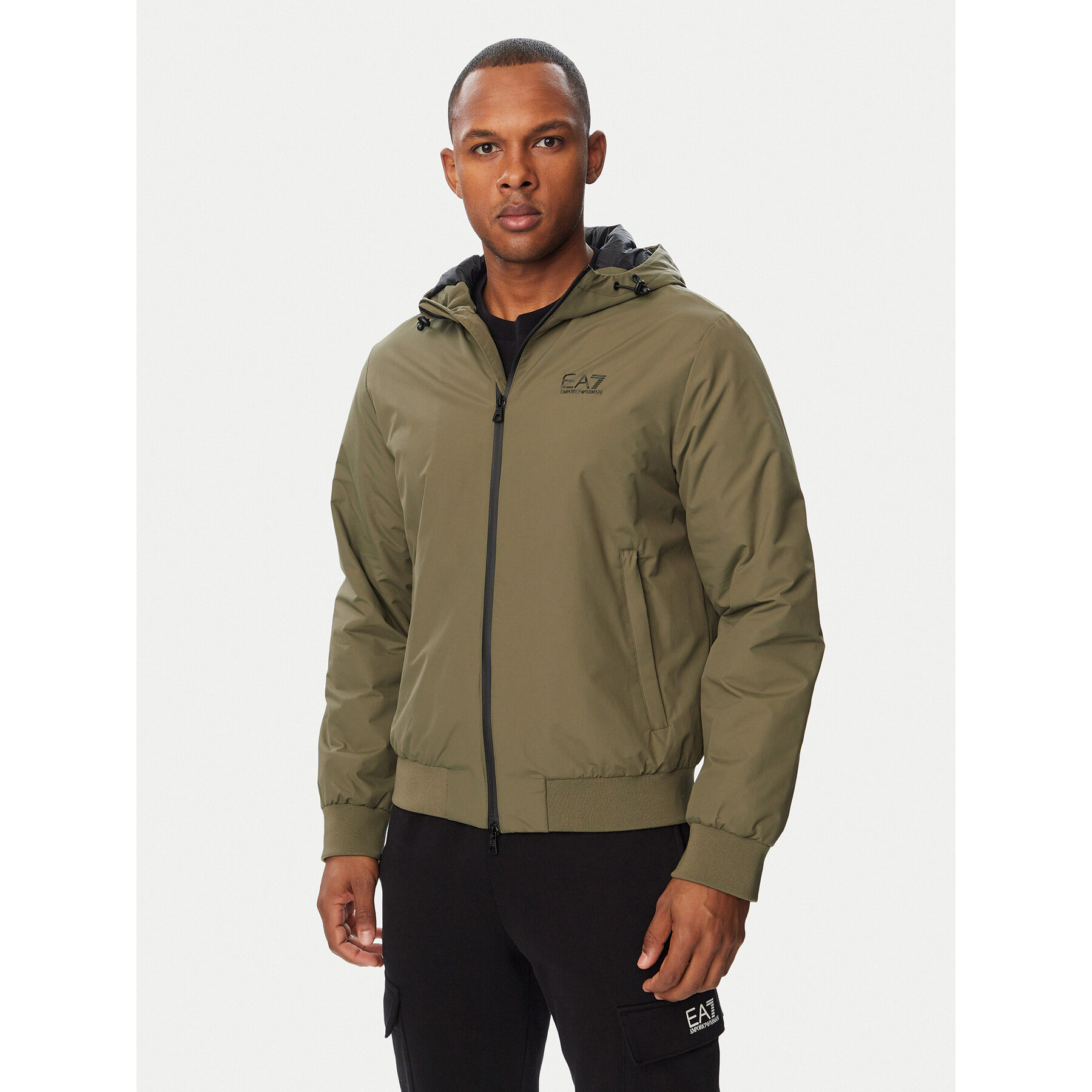 EA7 Emporio Armani Übergangsjacke 8NPB21 PNFZZ U7014 Khakifarben Regular Fit