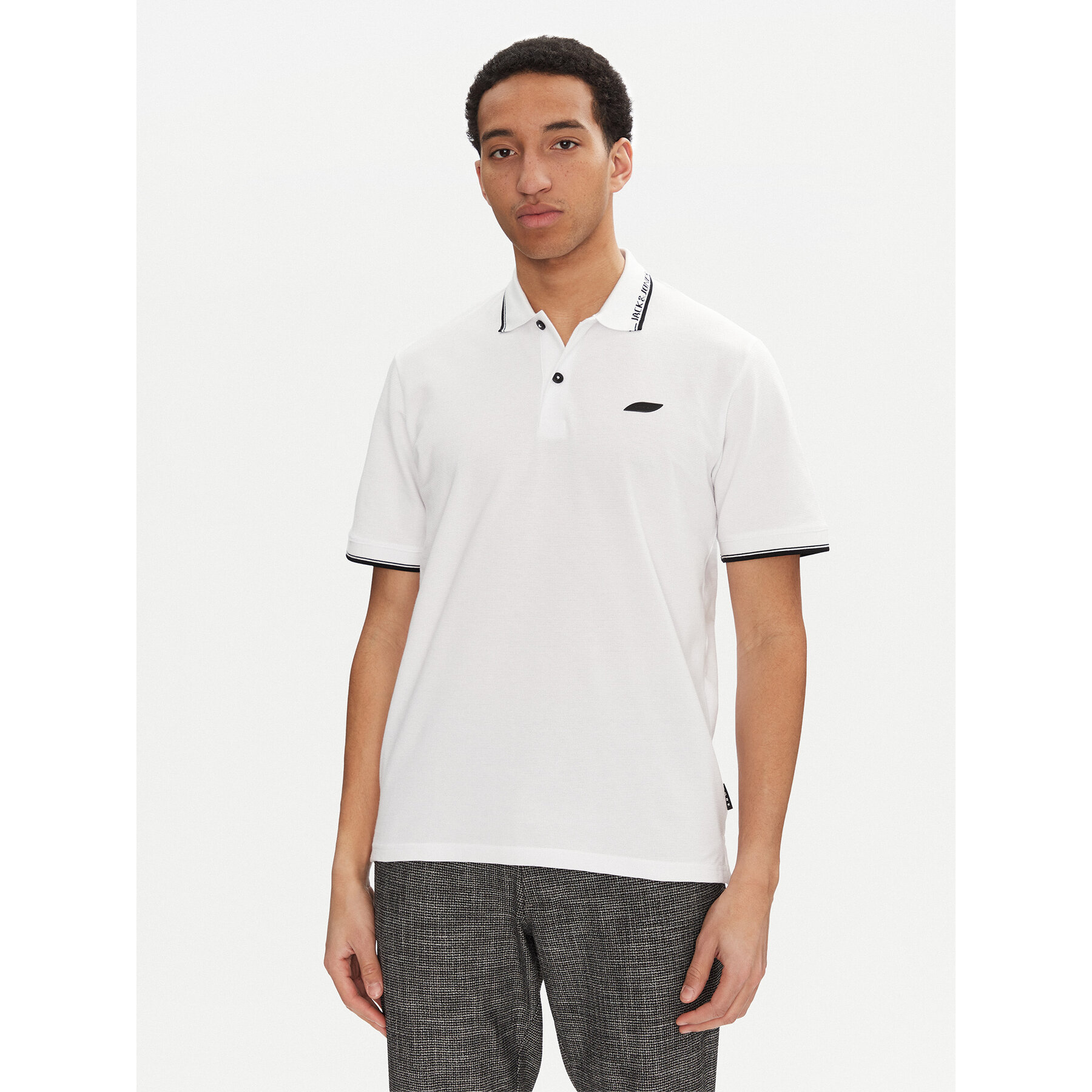 Jack&Jones Pólóing Pacer 12273303 Fehér Regular Fit