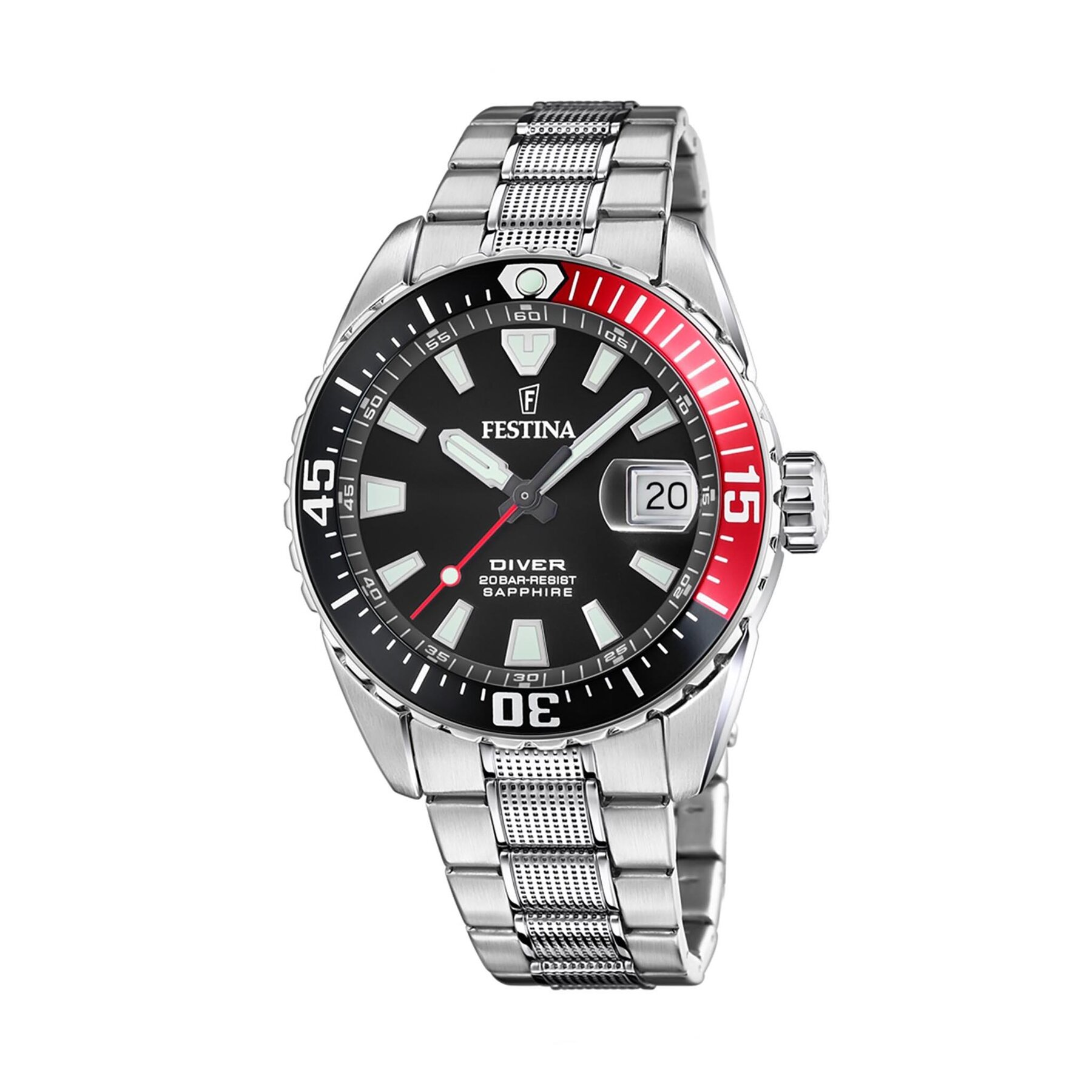 

Годинник Festina The Originals Diver 20669/6 Black/Silver, Срібний