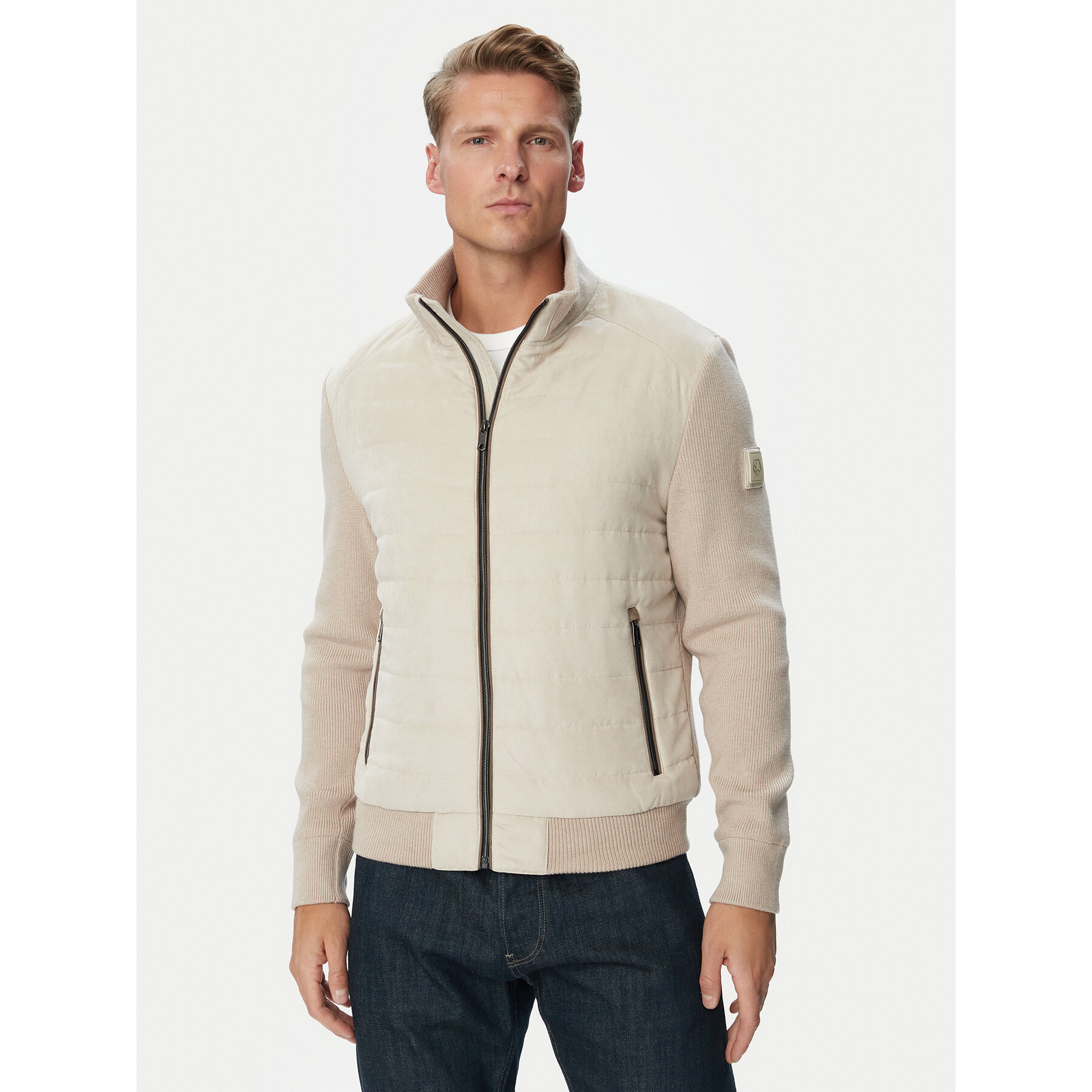 Milestone Übergangsjacke Msstanley 630372 60920 Beige Regular Fit