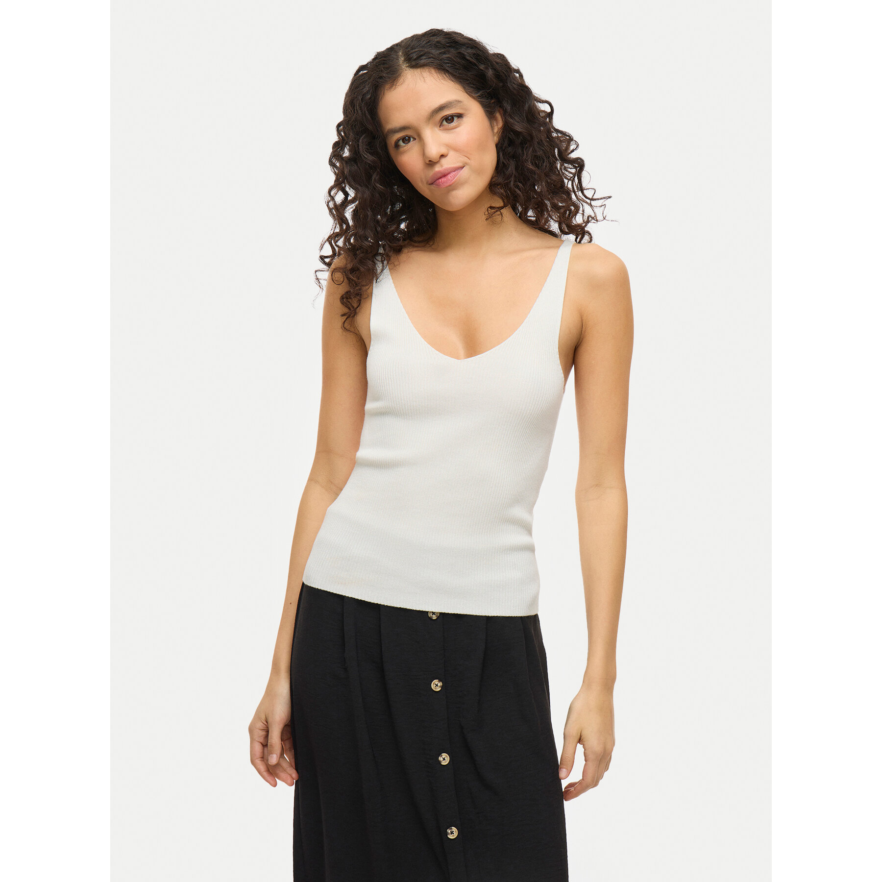 Vila Top Wennie 14104135 Bianco Regular Fit