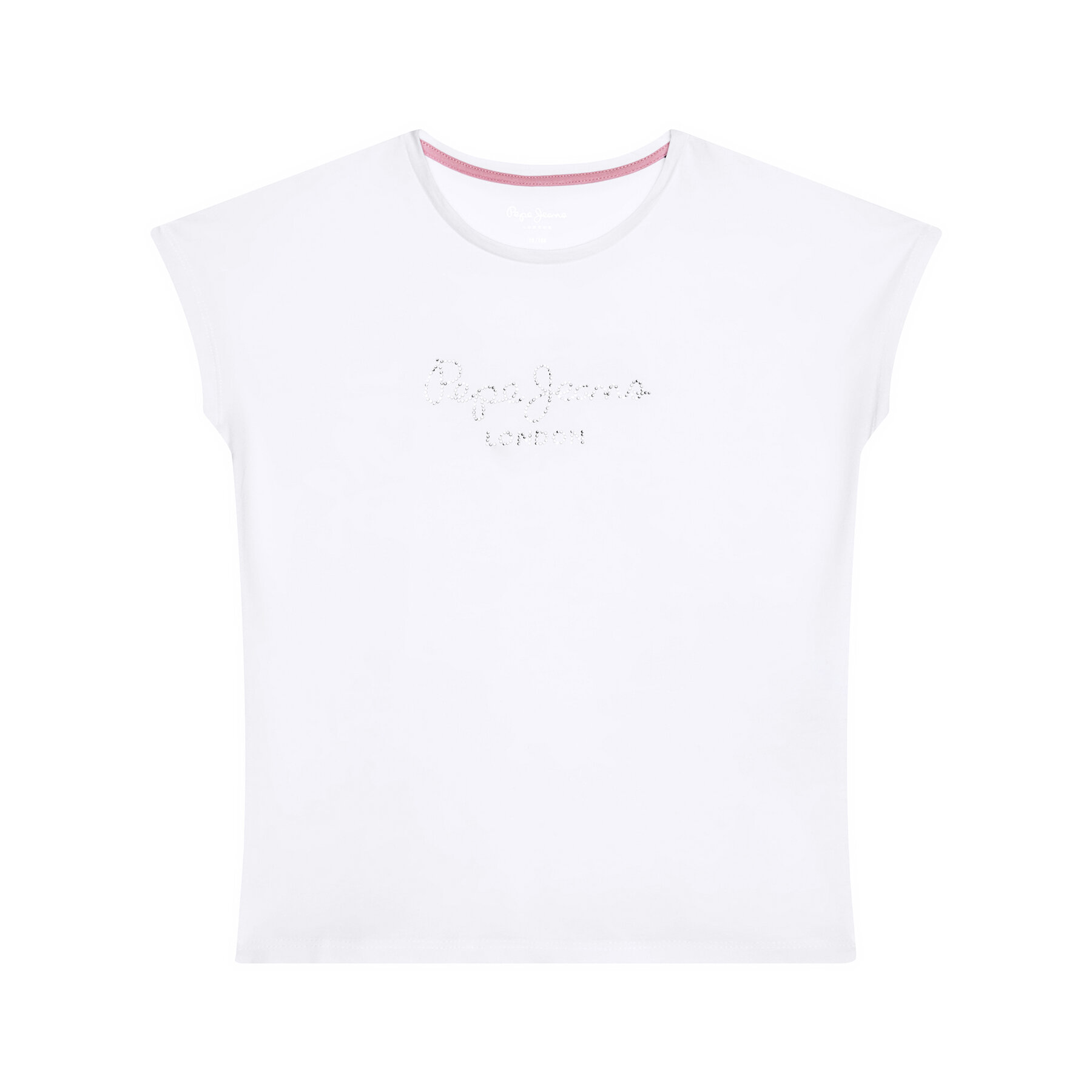 Pepe Jeans Póló Nuria PG502460 Fehér Regular Fit