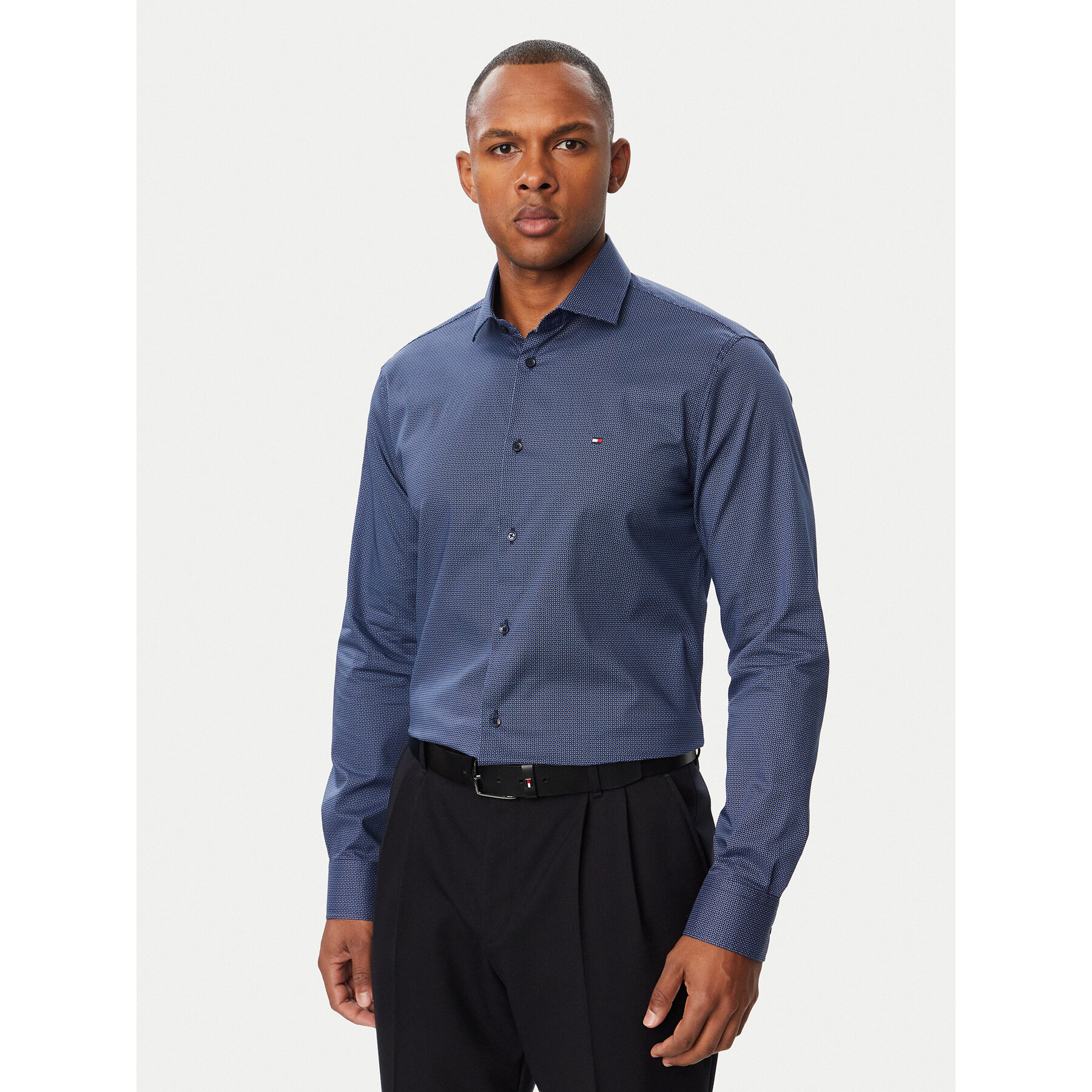 Tommy Hilfiger Hemd MW0MW44711 Dunkelblau Slim Fit