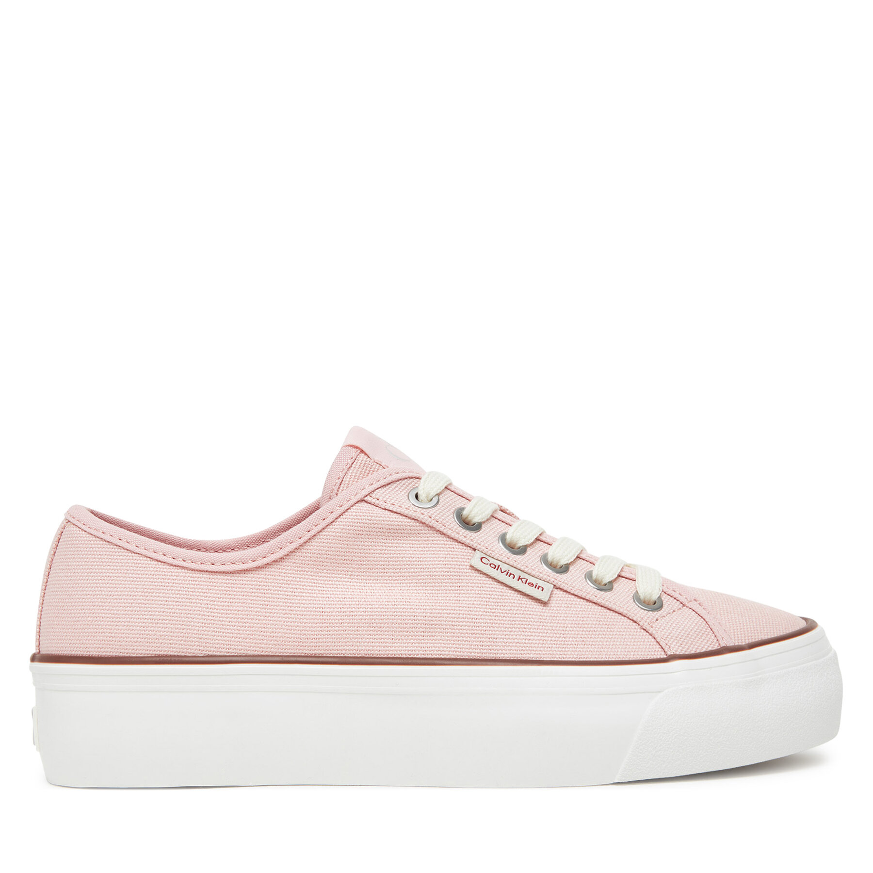 Tenisenes Calvin Klein Jeans Vulc Flatform Ctn Logo Tag YW0YW01838 Rozā