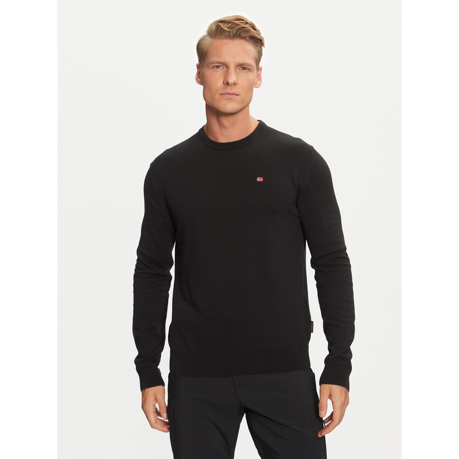 Napapijri Pullover Droz NP0A4I2G Schwarz Regular Fit