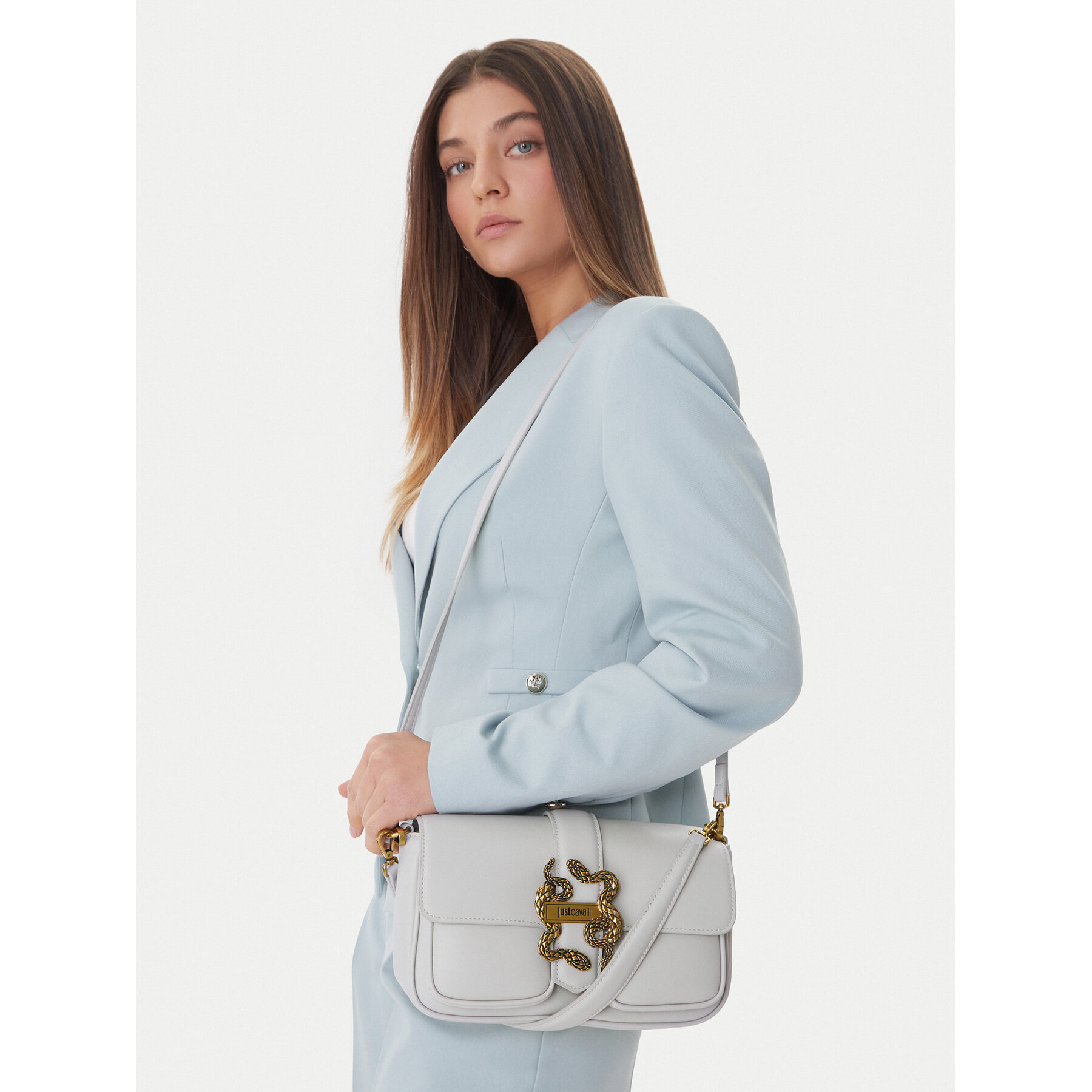 Geantă Just Cavalli 80RA4BA2 ZSA89 Gri