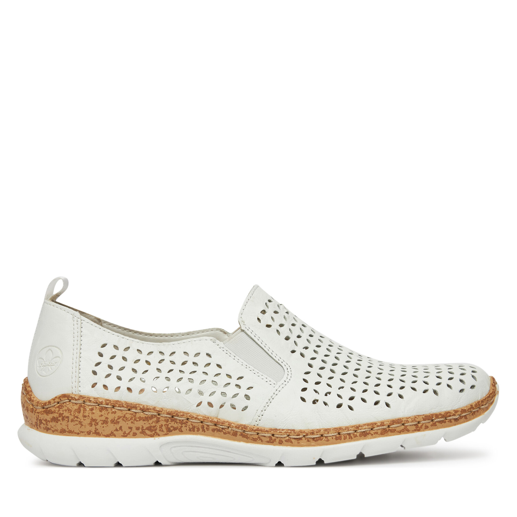 Polobotky Rieker N4251-80 Bílá