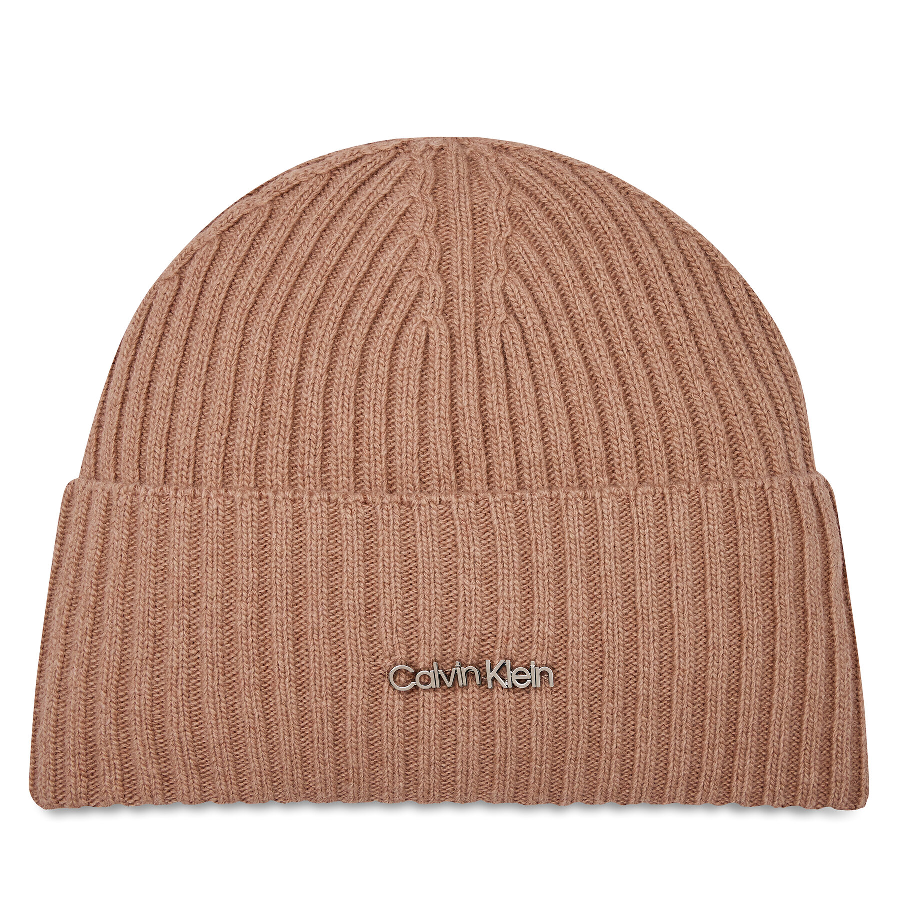 Čiapka Calvin Klein Ck Must Logo Beanie K60K611401 Ružová