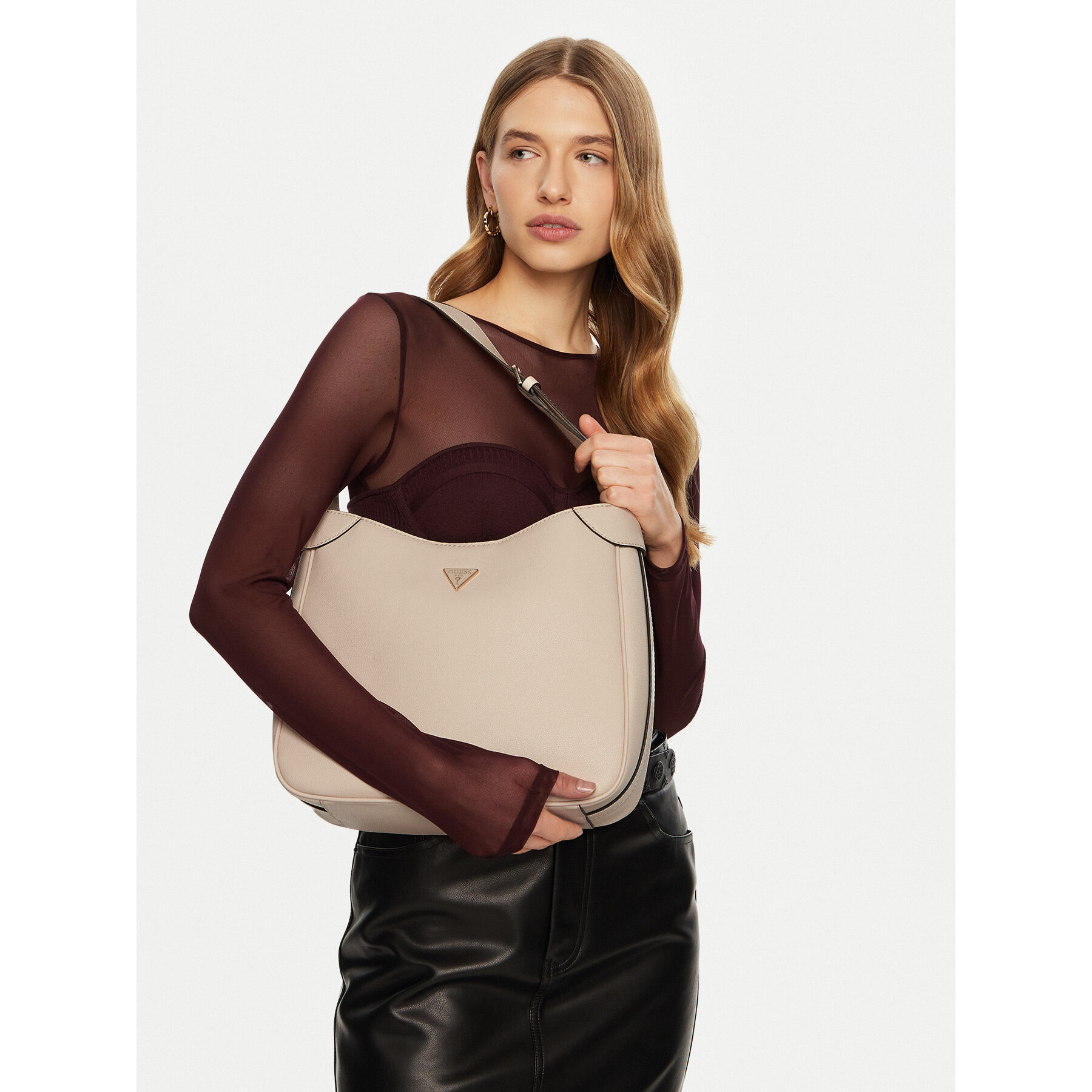 Kabelka Guess HWBG95 19020 Krémová