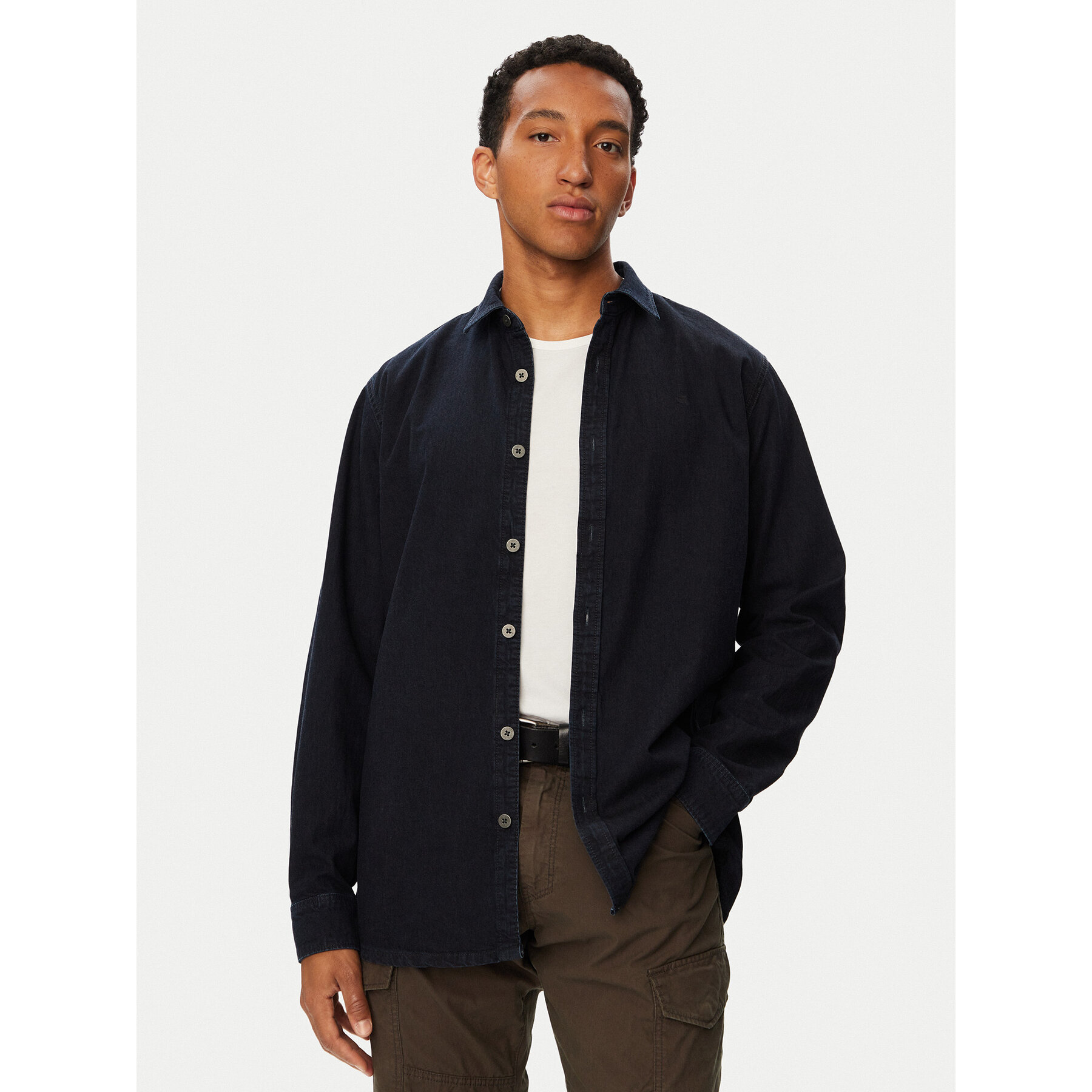 G-Star Raw traper košulja Clean D28914-D539 Tamnoplava Regular Fit