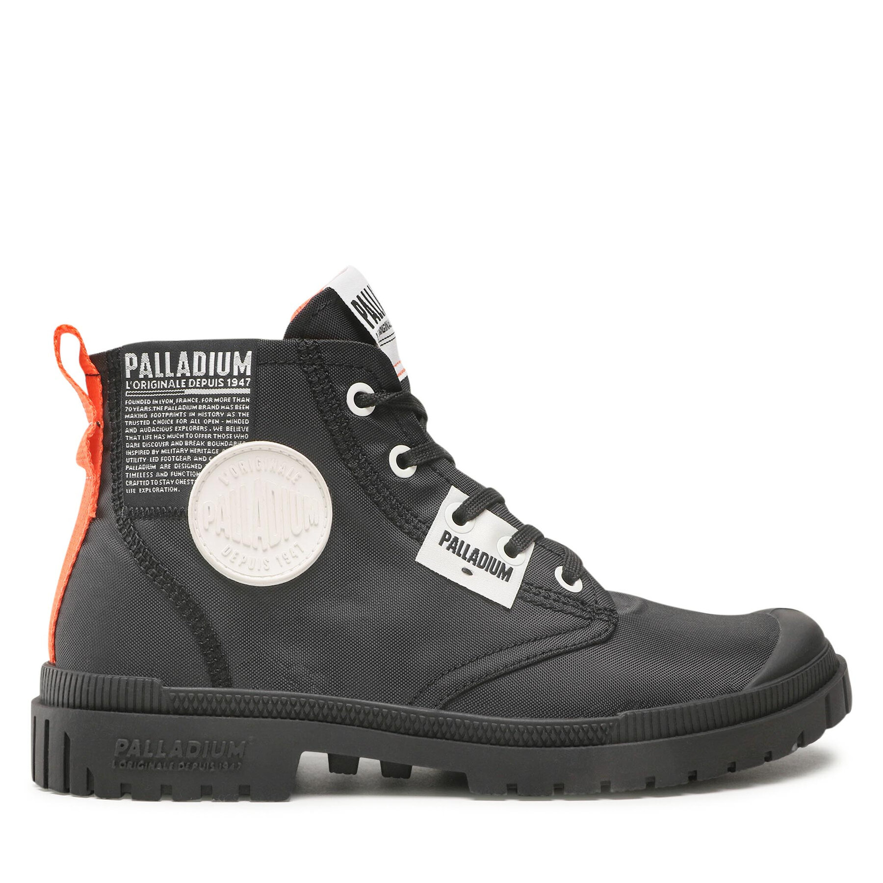 Trappers Palladium Sp20 Overlab 77371-001-M Negru