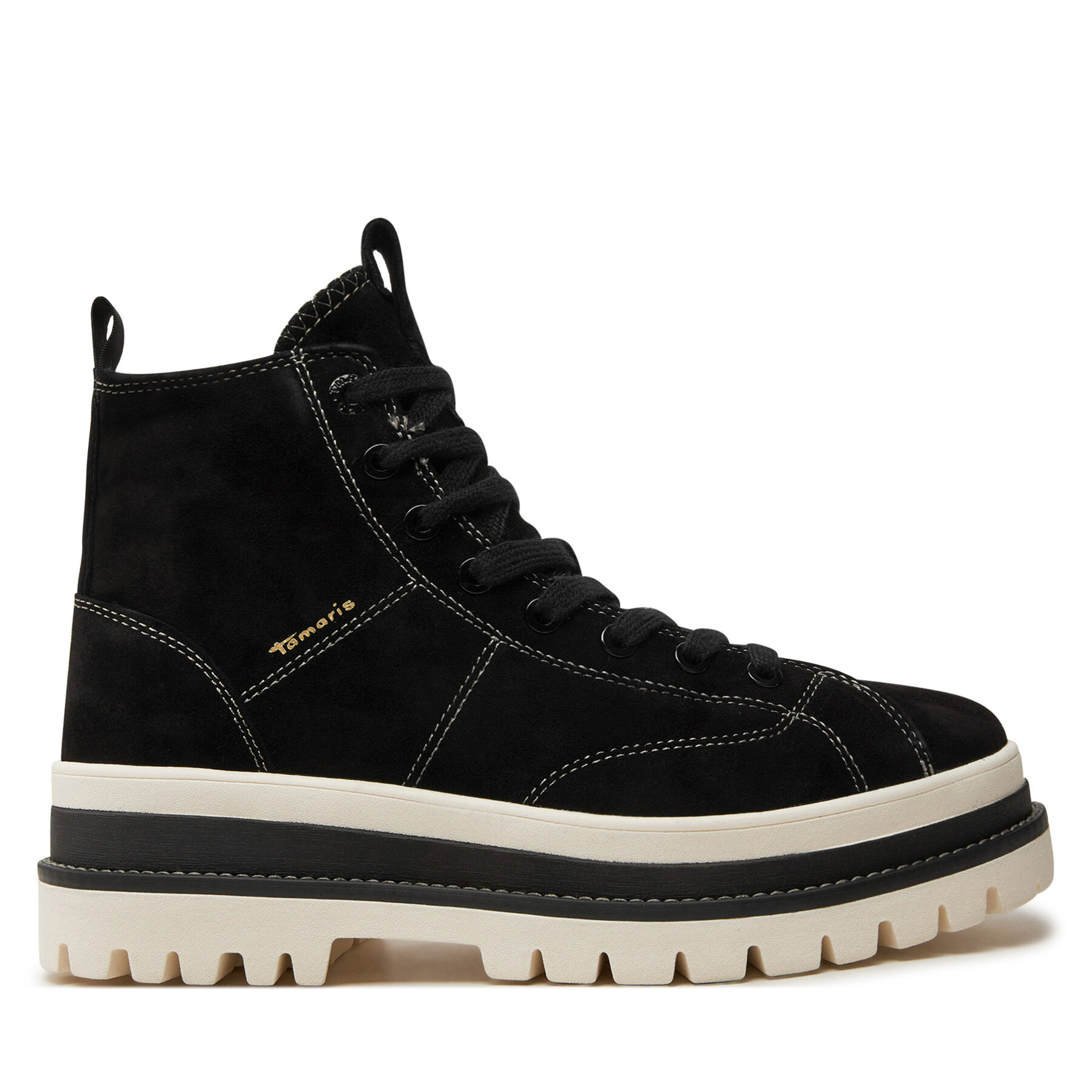Damskie Trapery Tamaris, Rozmiar 38 Czarny 1-25205-43