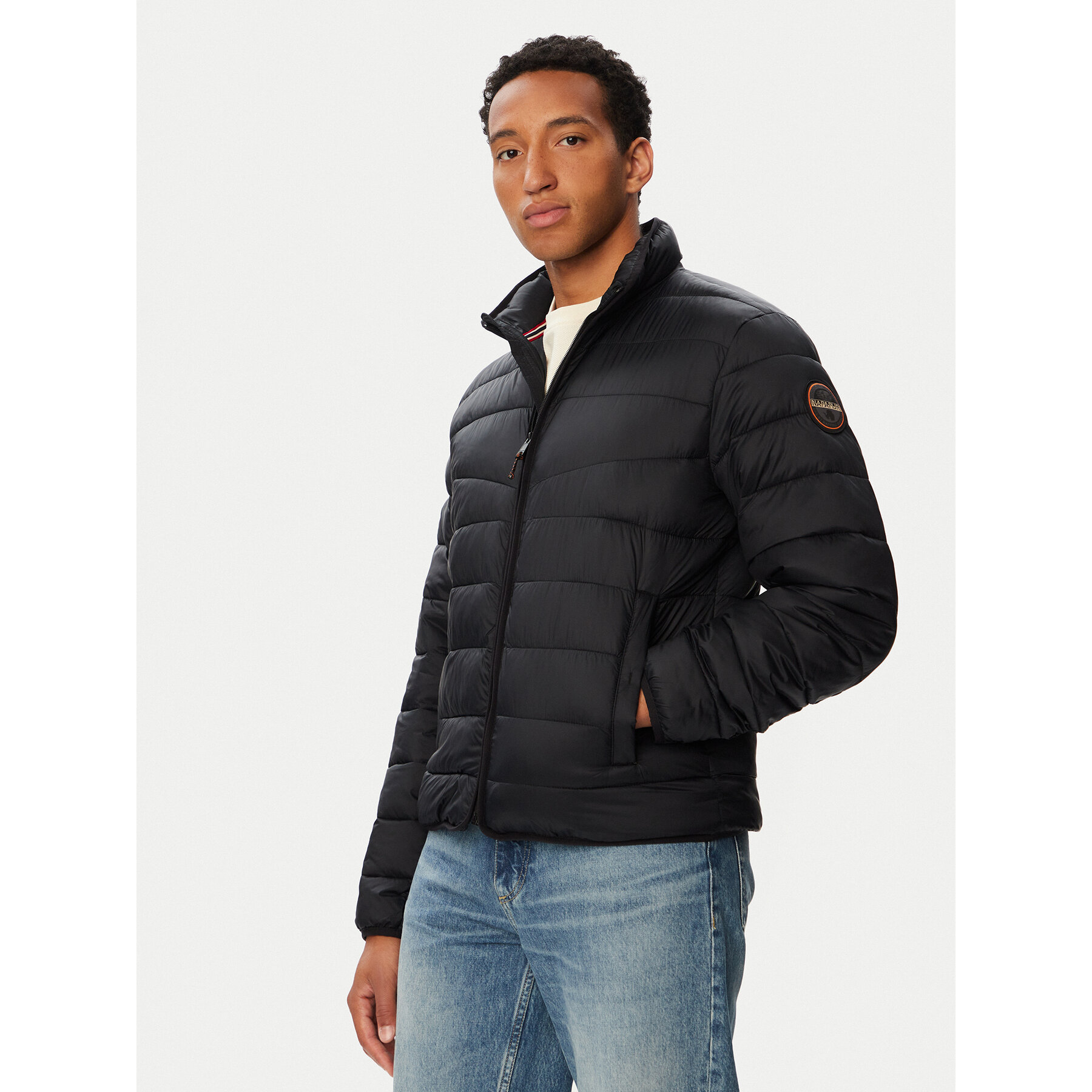 Napapijri Winterjacke Aerons S 4 NP0A8BLM Schwarz Regular Fit