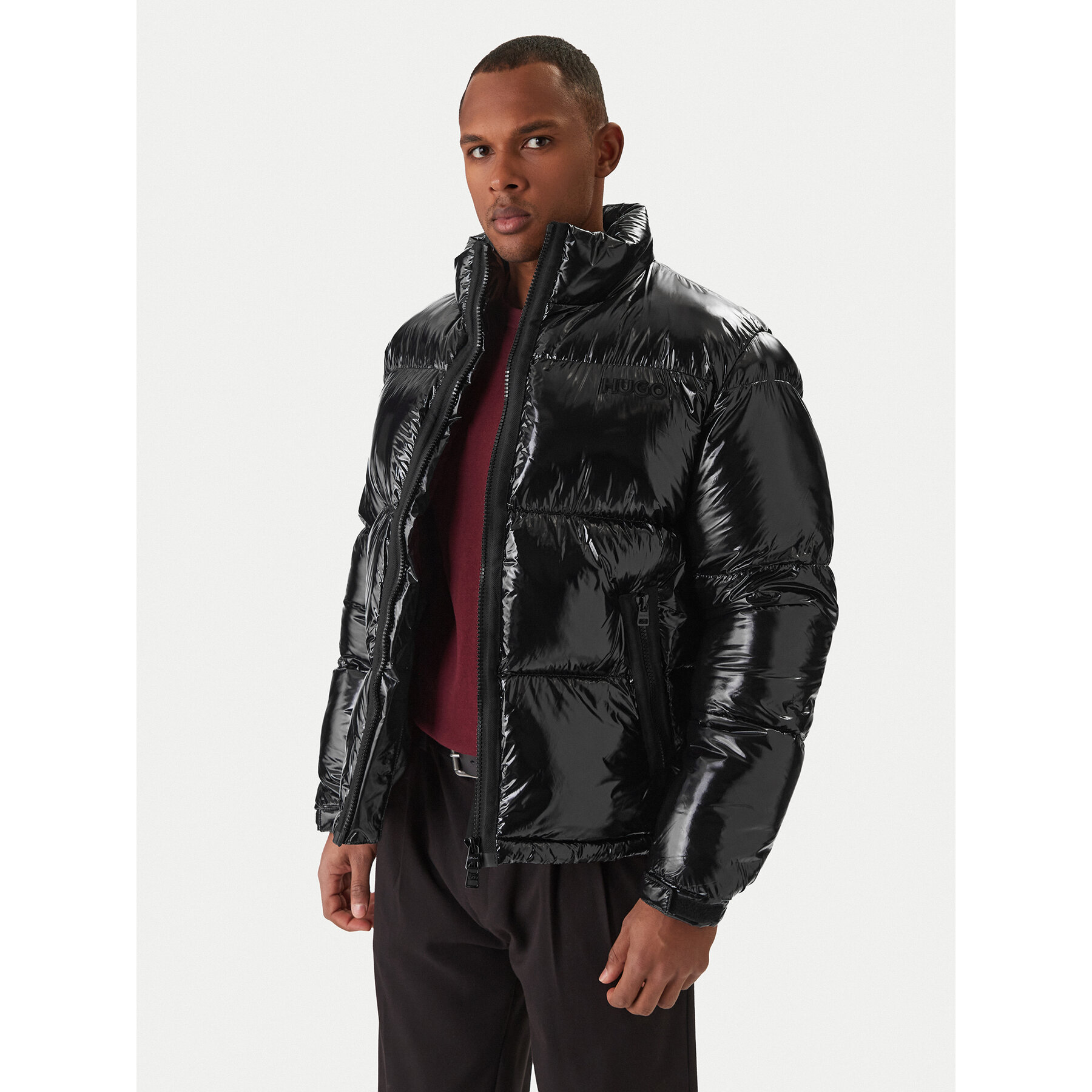 HUGO Winterjacke Biron2541 50549251 Schwarz Regular Fit
