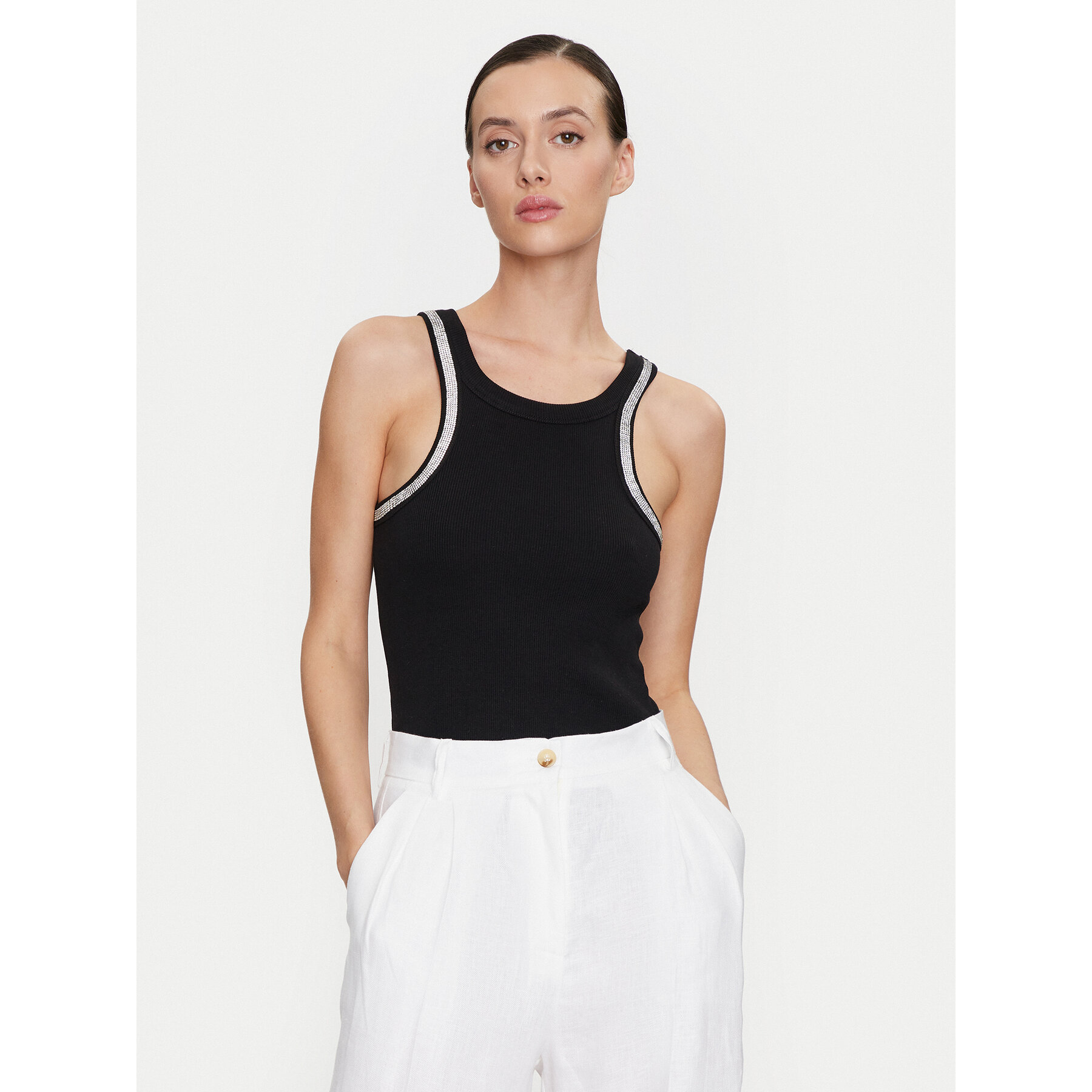 ViCOLO Τοπ RB0244 Μαύρο Regular Fit