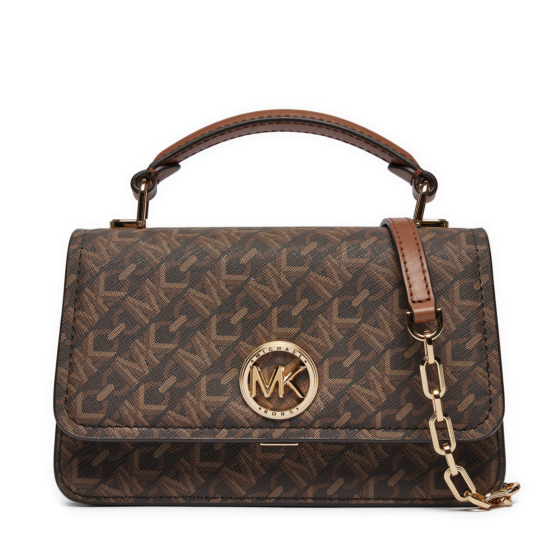 Geantă MICHAEL Michael Kors Delancey 32T4GD8C5B Maro
