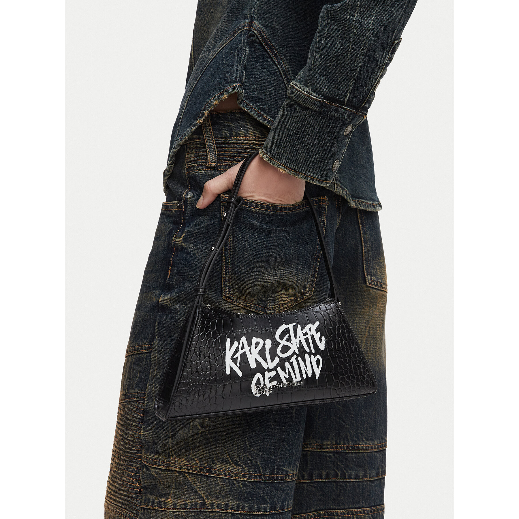 Geantă Karl Lagerfeld Jeans B3W30288 Negru
