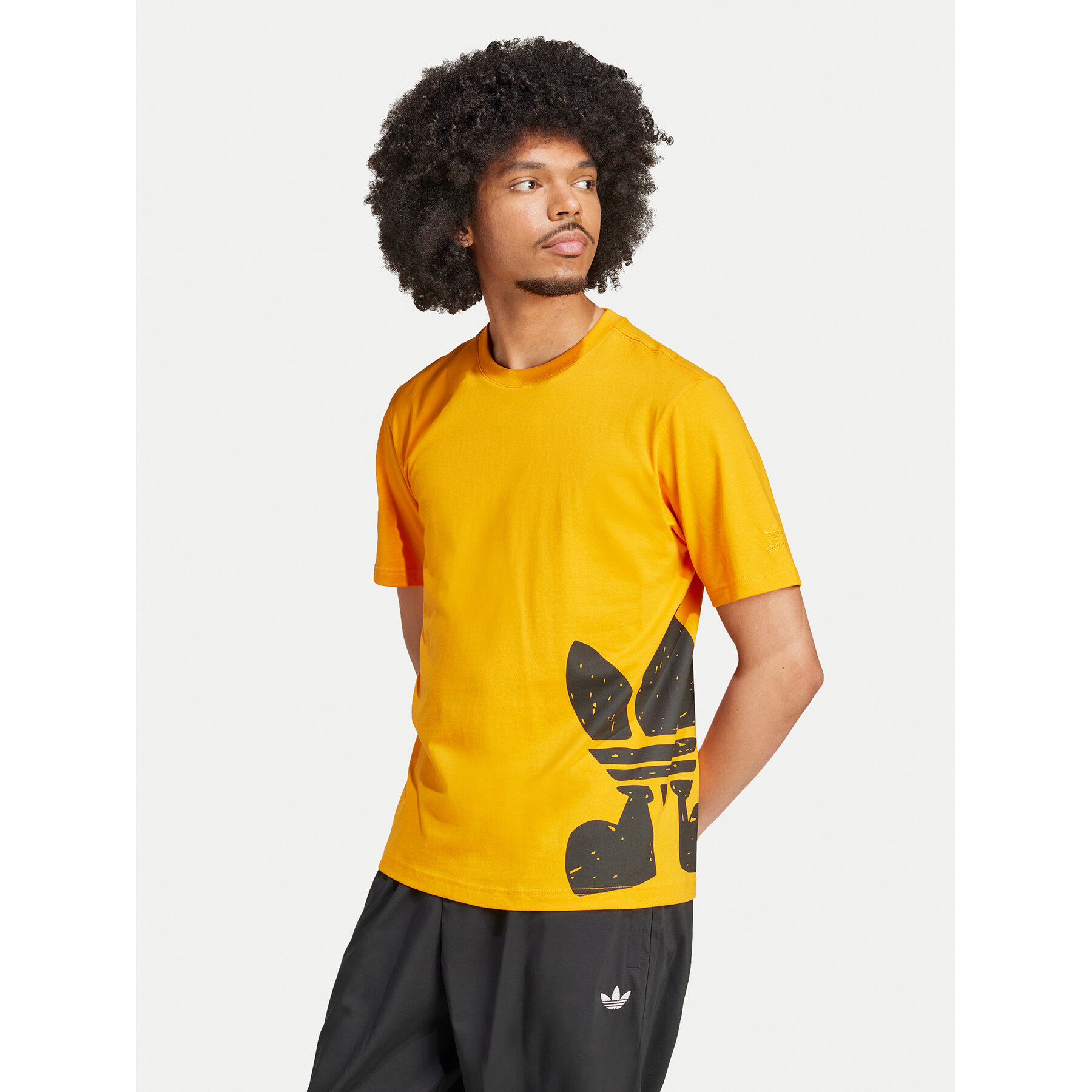 adidas T-Shirt Supply Street IX6749 Πορτοκαλί Regular Fit