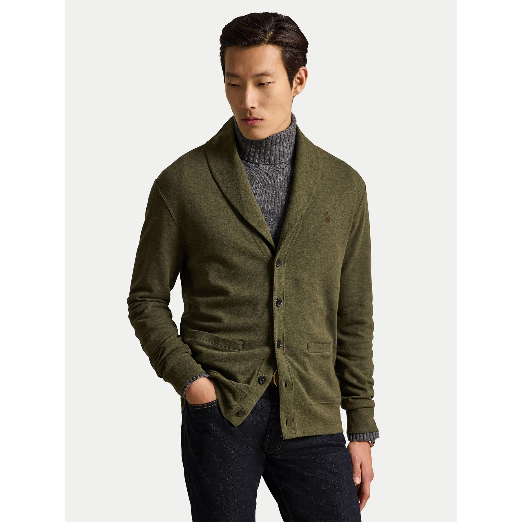 Polo Ralph Lauren Strickjacke 710877008500 Dunkelgrün Regular Fit