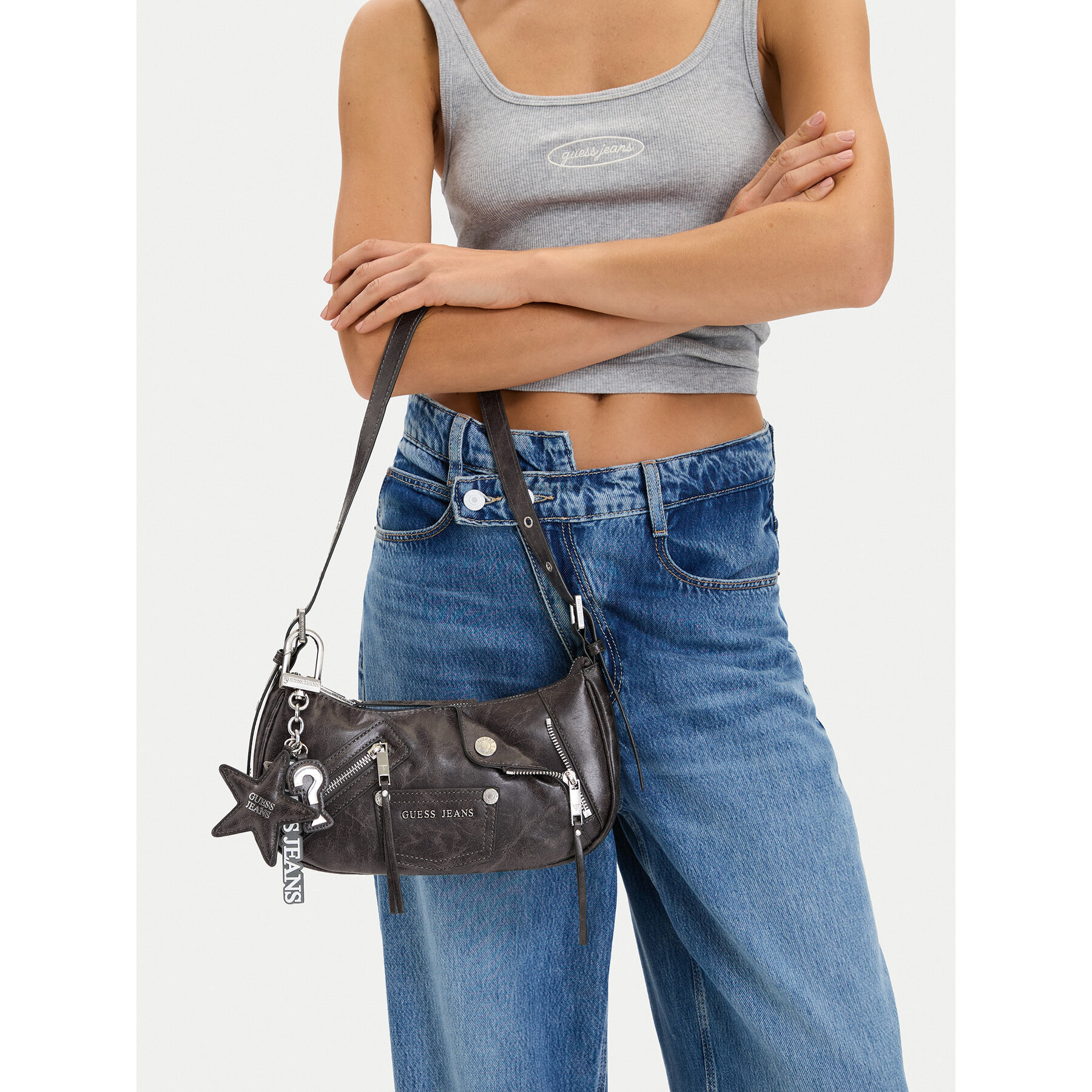 Τσάντα Guess Jeans CEO-GUESS-S-006-10 Σκούρο γκρι