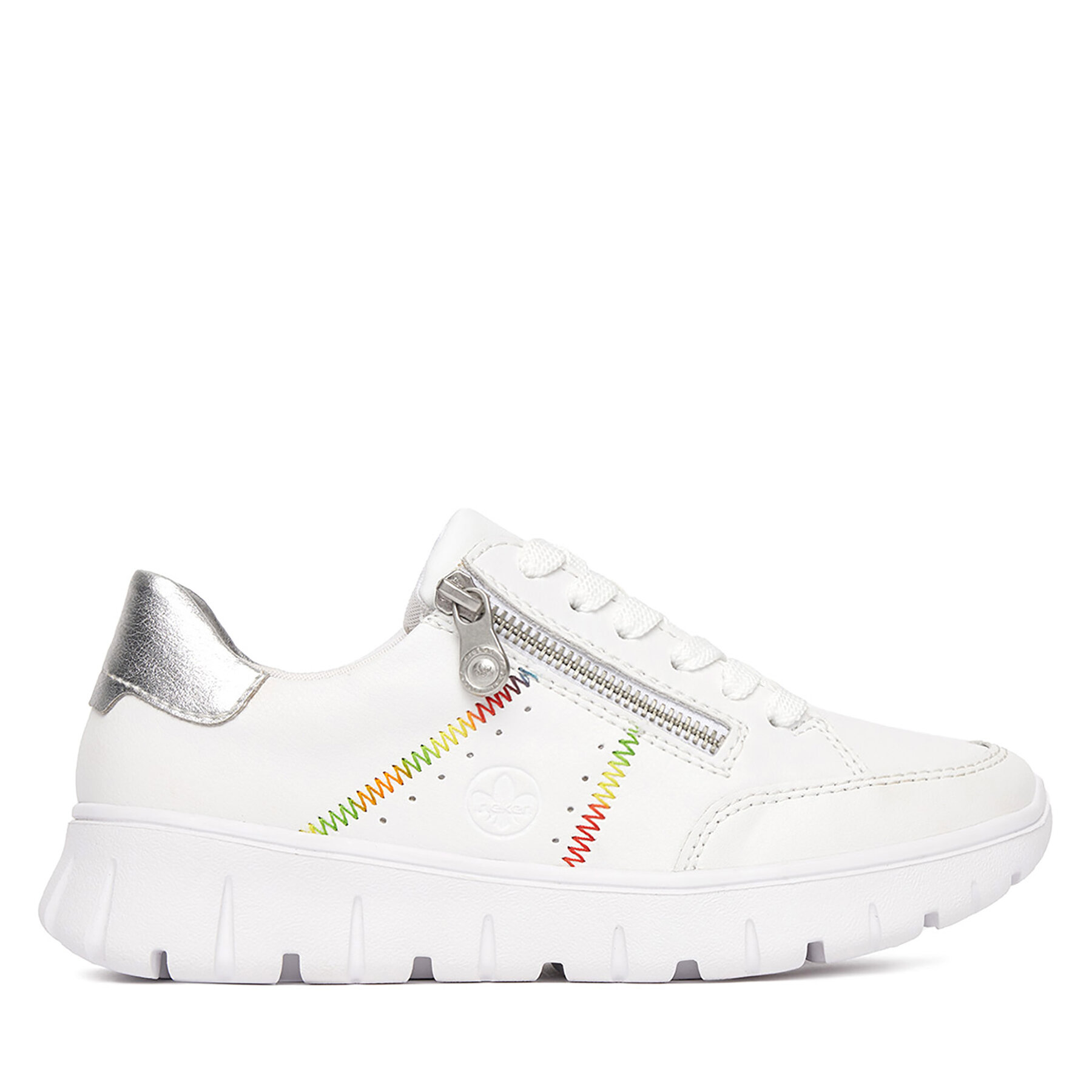 Sneakers Rieker N1313-80 Alb
