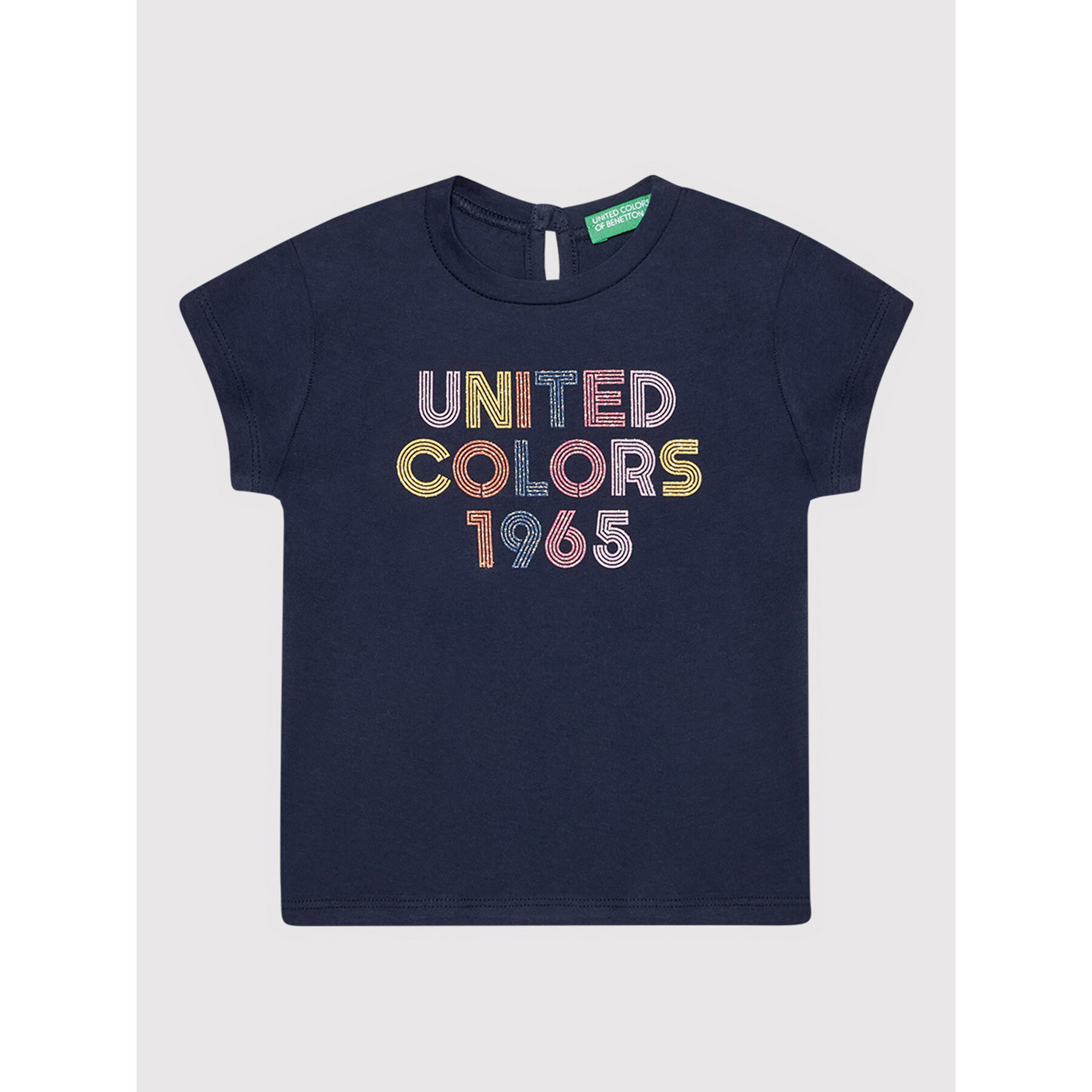 United Colors Of Benetton T-shirt 3I1XC1527 Tamnoplava Regular Fit