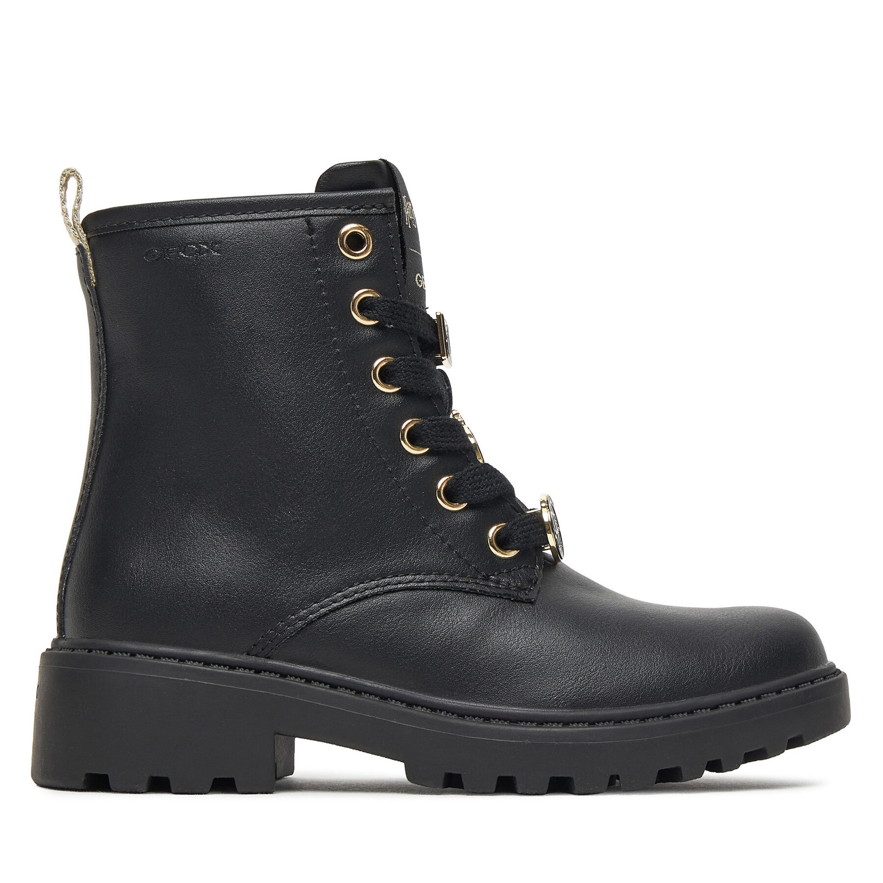 Čižmy Geox J Casey J5620B 000BC C9999 S Čierna