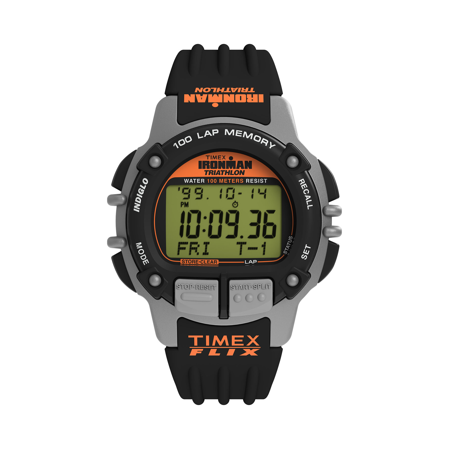 Ceas Timex Ironman Flix 100 Lap TW5M63200 Negru