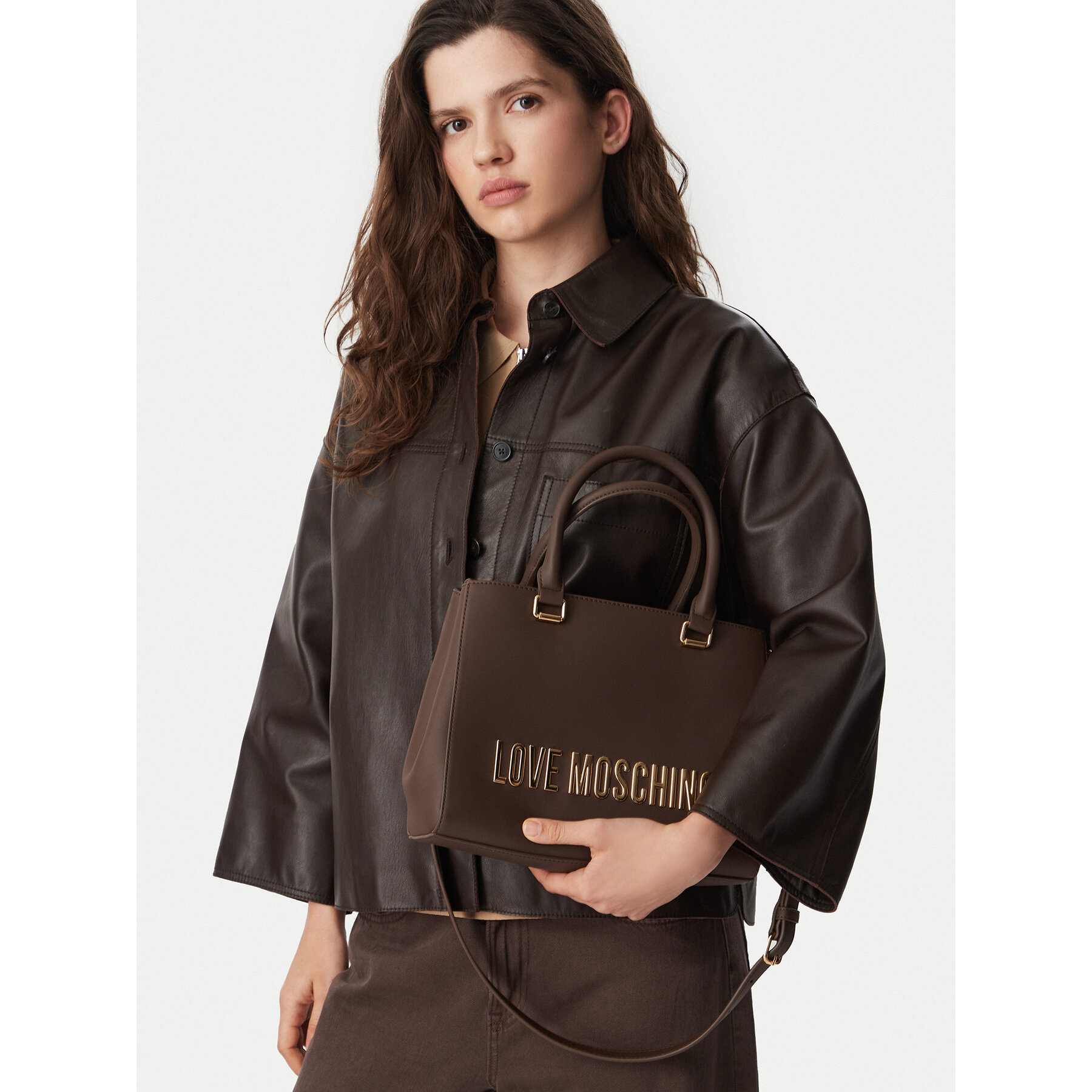 Torbica LOVE MOSCHINO JC4022PP1PKD0300 Smeđa