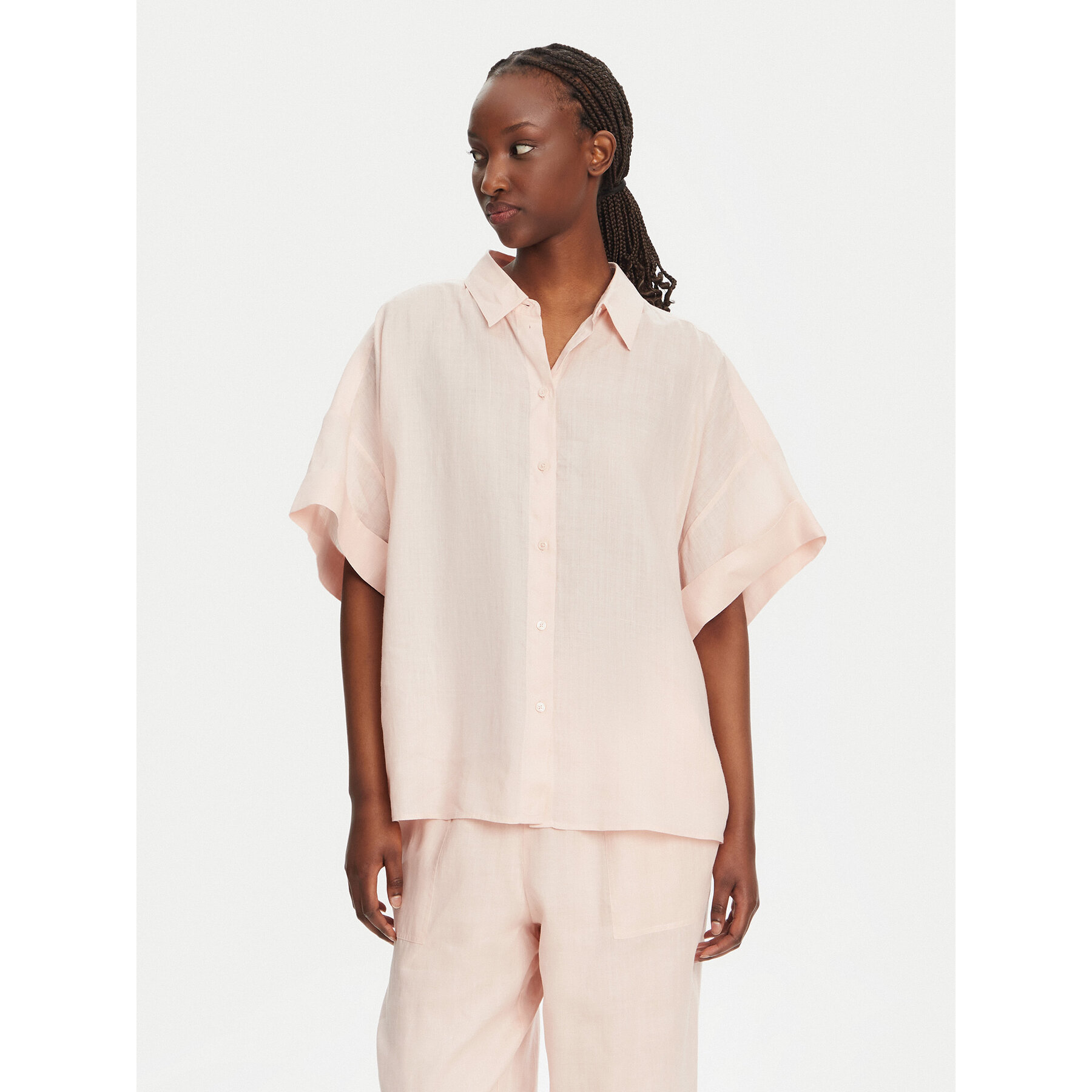 BOSS Hemd C_Bisenas 50537918 Rosa Oversize